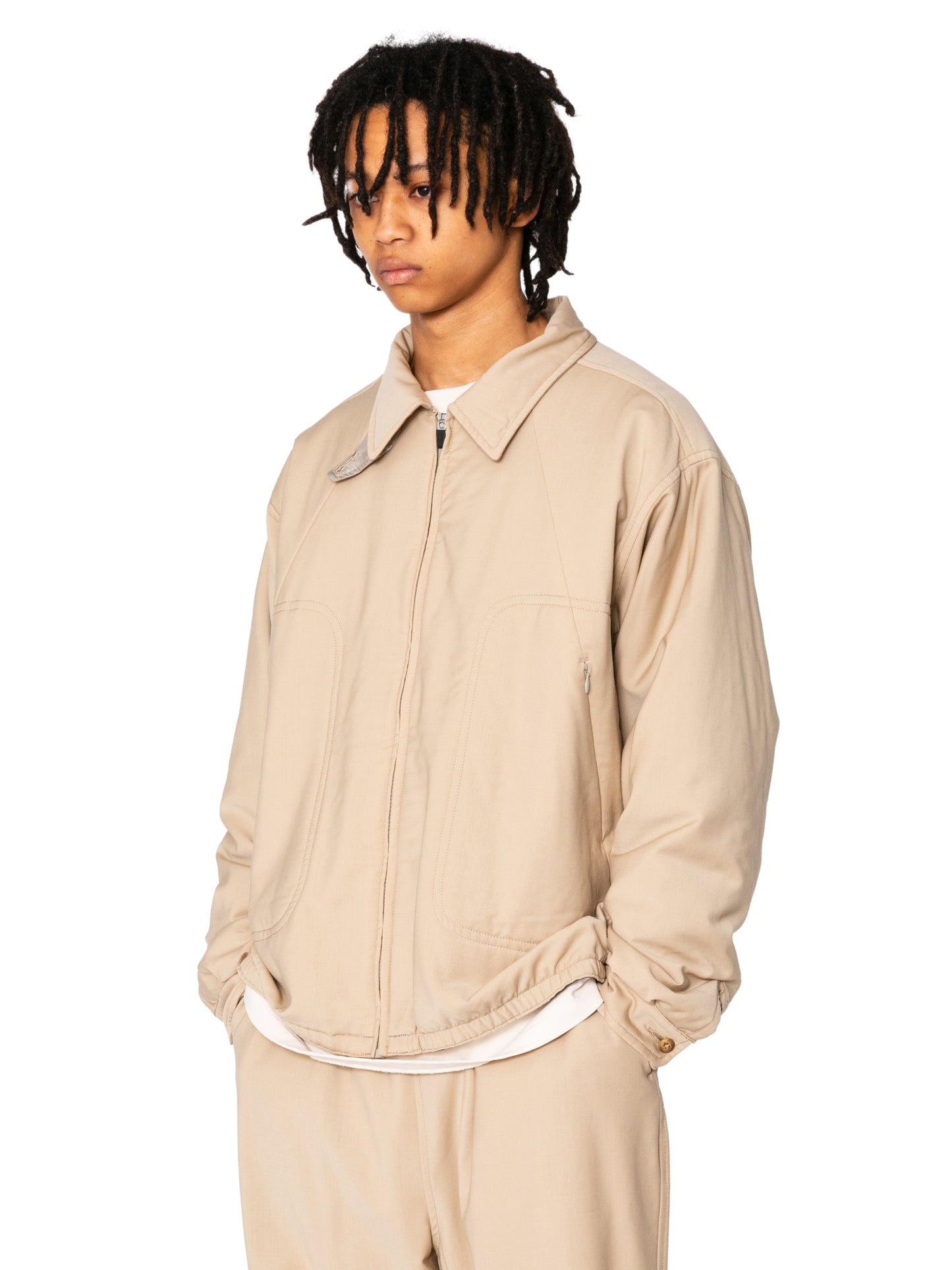 RESEARCHED LIGHT PUFF BLOUSON/ REGGIANI W.SATIN