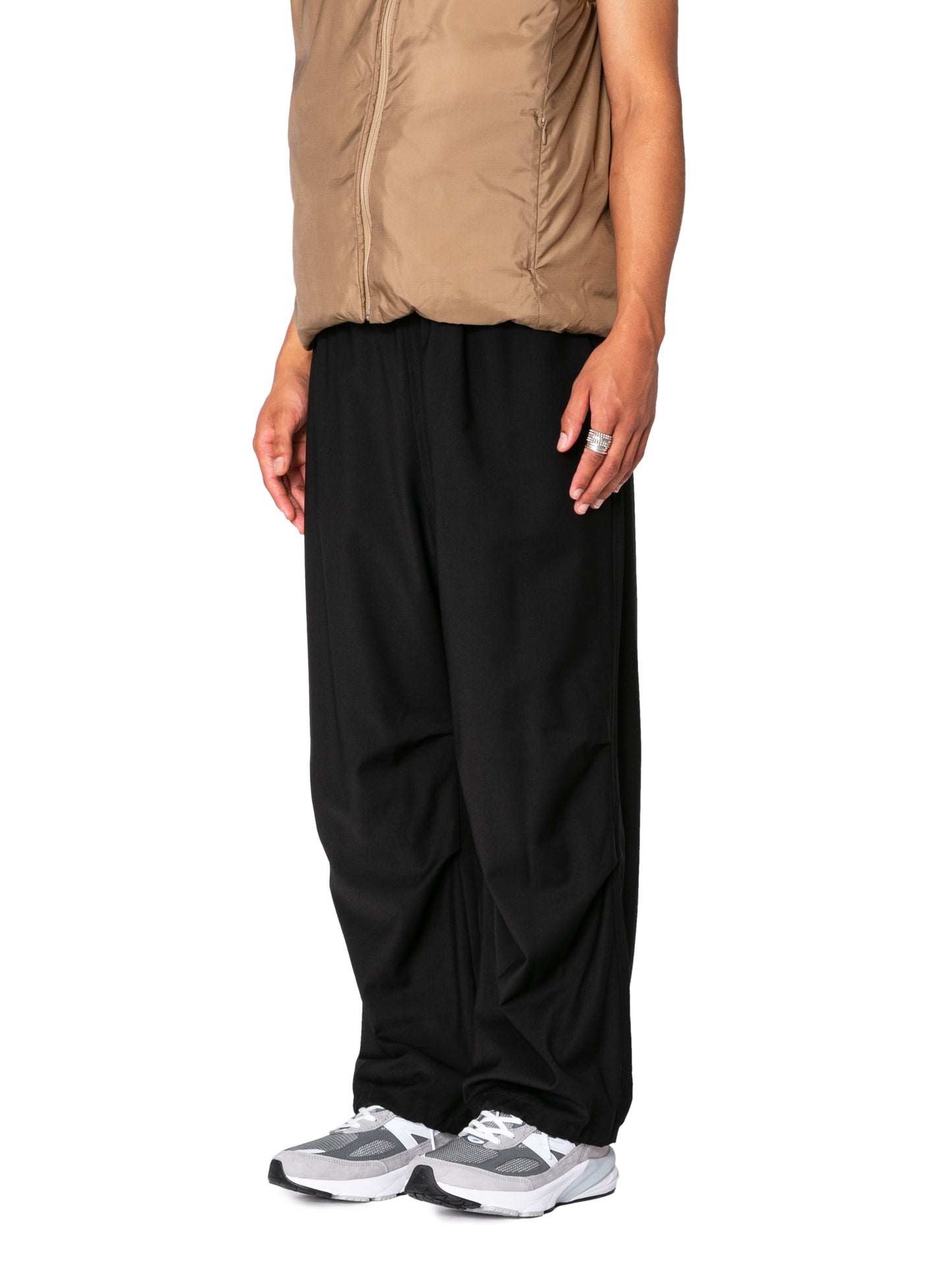 RESEARCHED EASY MIL PANTS/ REGGIANI W.SATIN