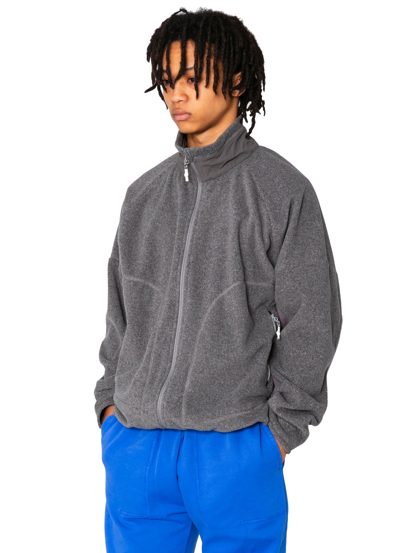 ORGANIZED ZIP BLOUSON/ PE.MICRO FLEECE