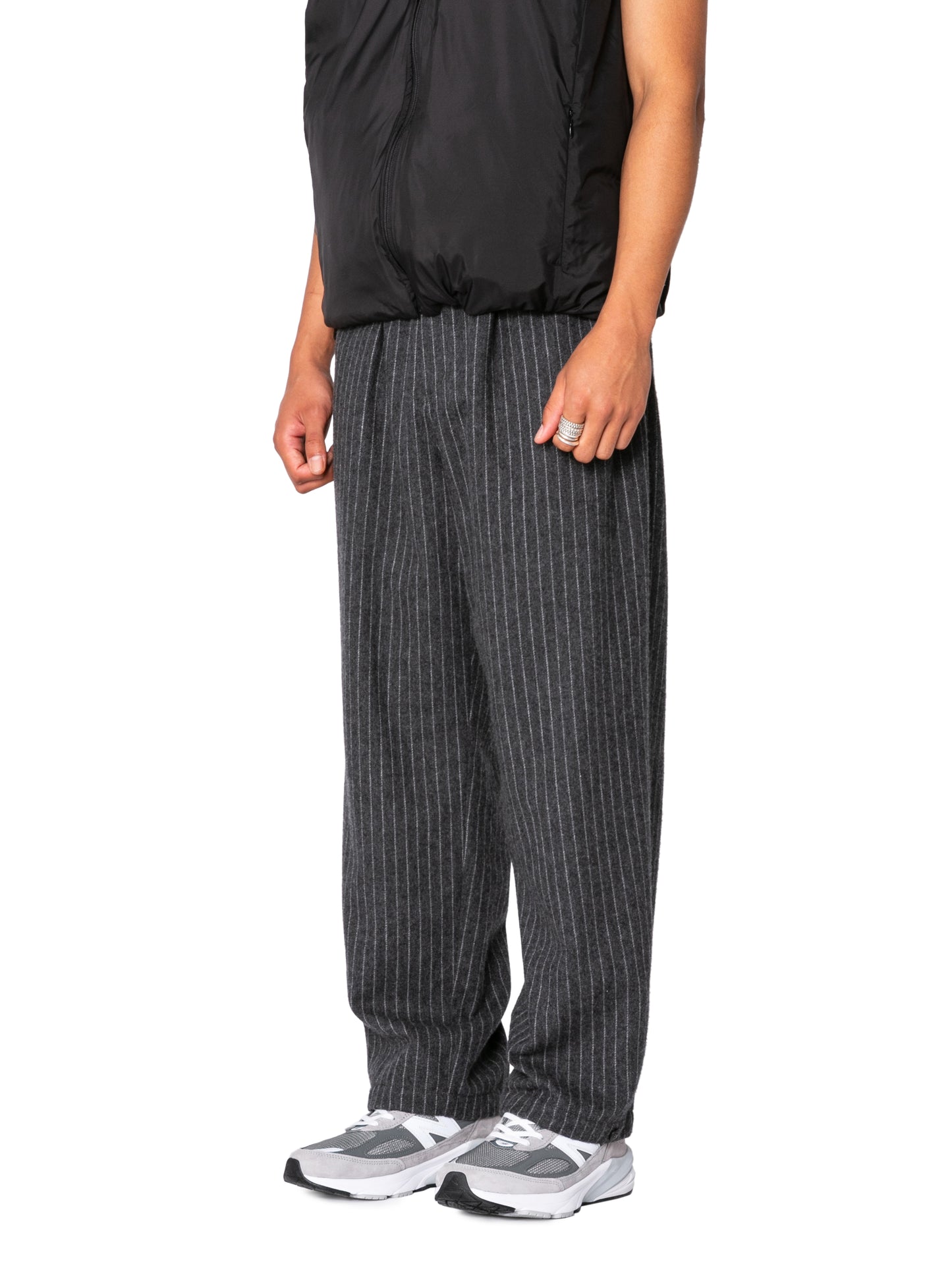 RESEARCHED WIDE EASY SLACKS/ ECO WOOL