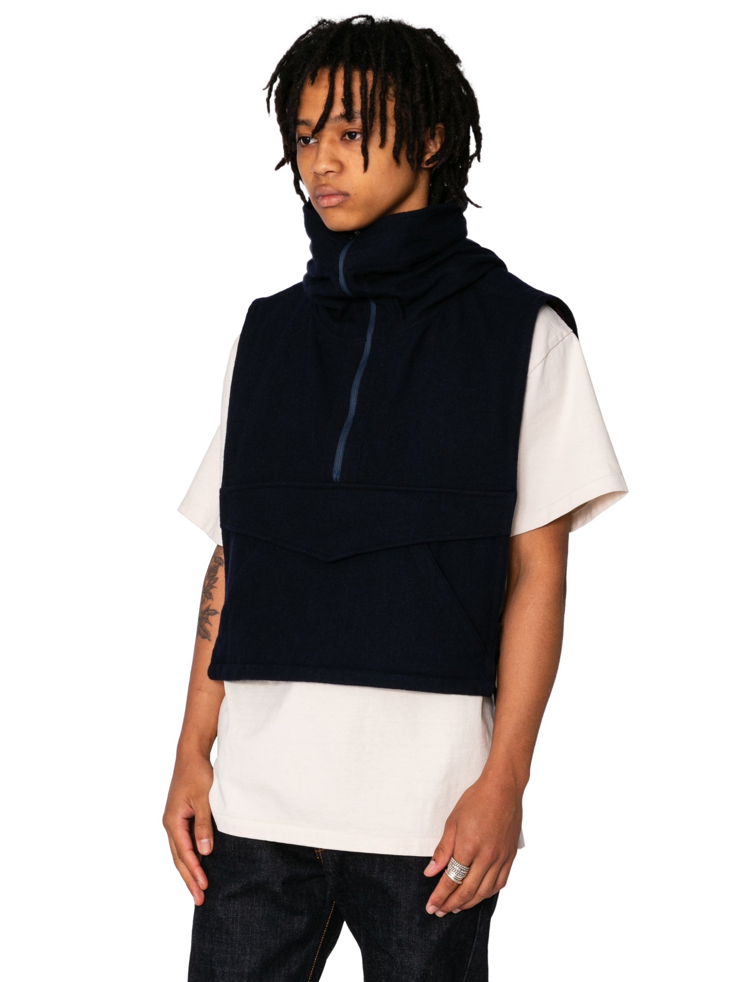 RESEARCHED ANORACK VEST/ ECO WOOL