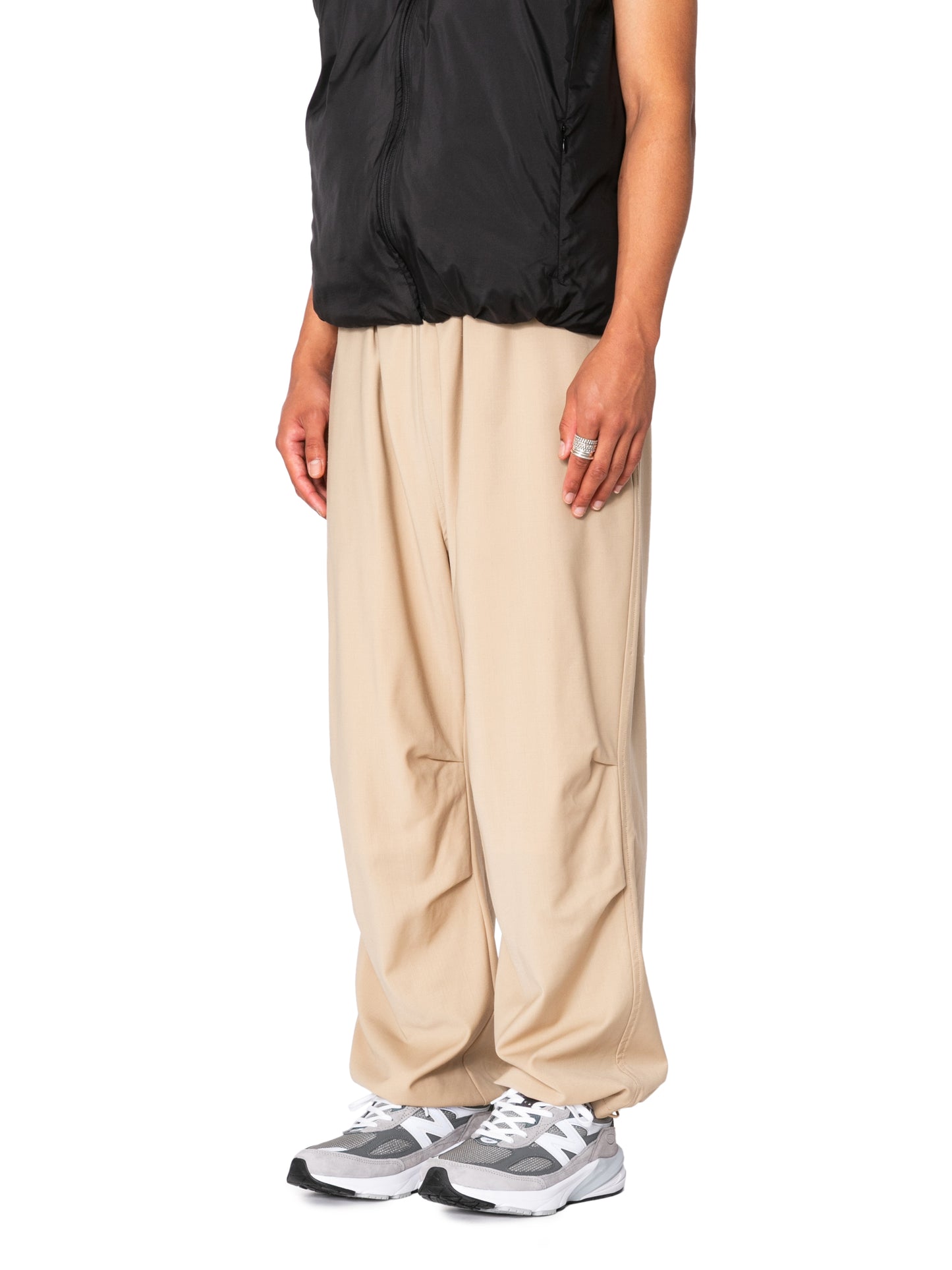 RESEARCHED EASY MIL PANTS/ REGGIANI W.SATIN