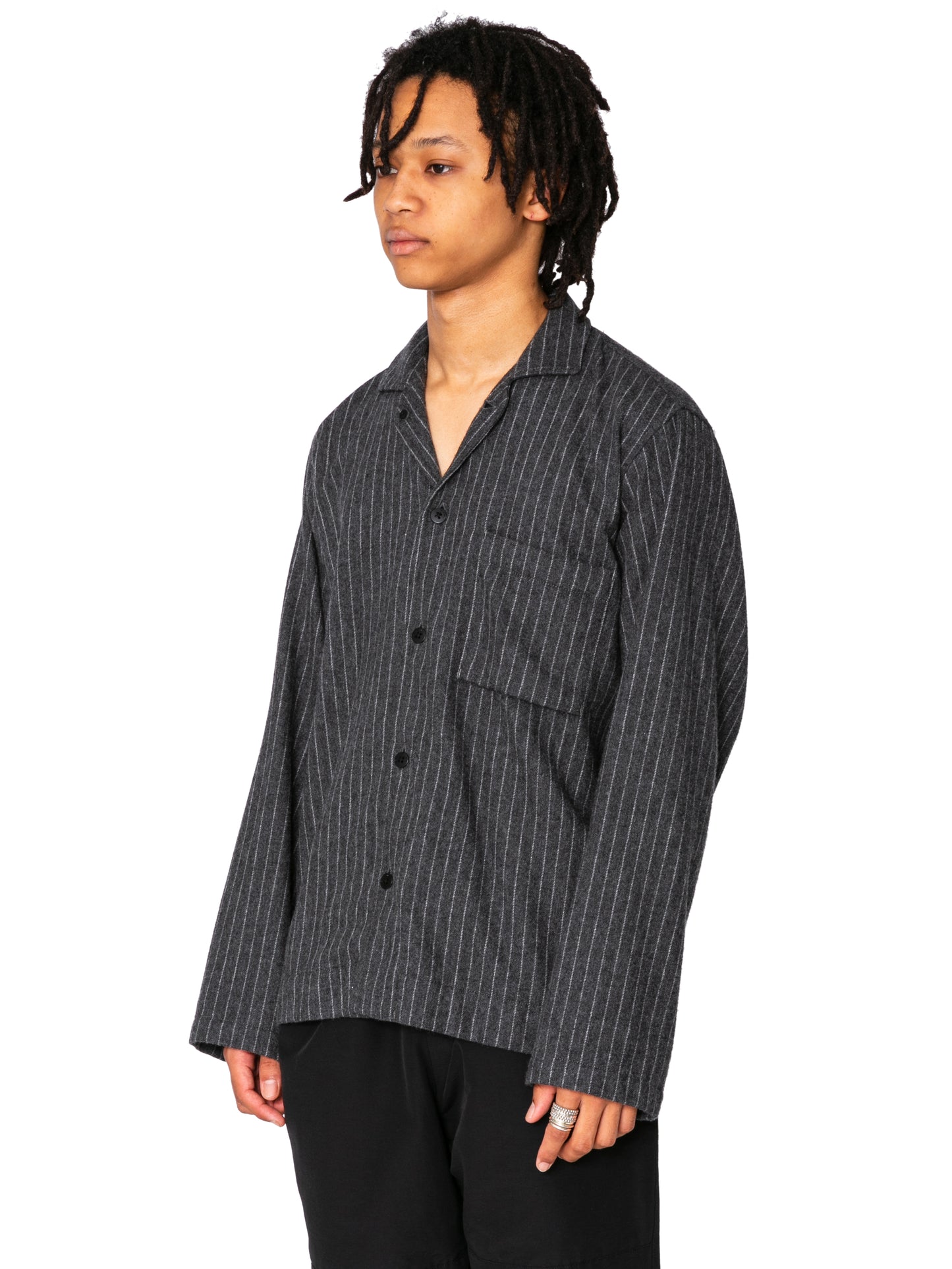 RESEARCHED PAJAMA SHIRT/ ECO WOOL