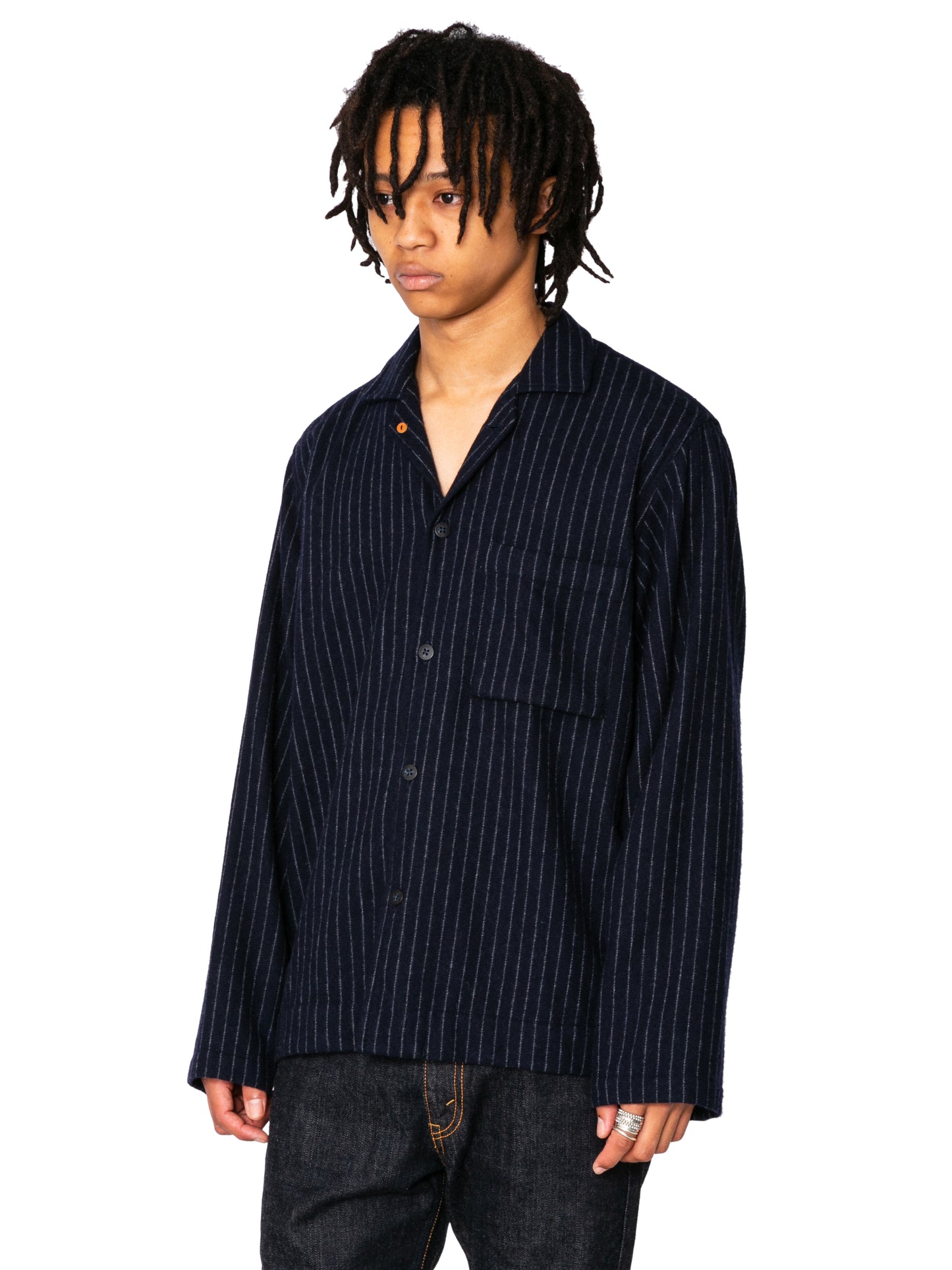 RESEARCHED PAJAMA SHIRT/ ECO WOOL
