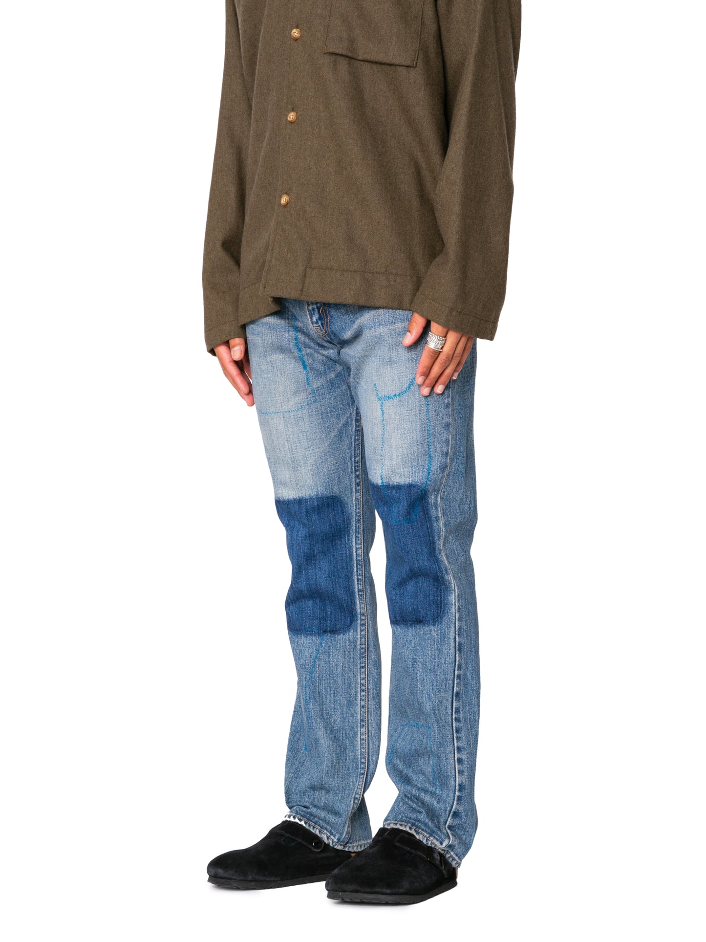 RESEARCHED 5P JEANS/ 12.5 oz DENIM / SASHIKO