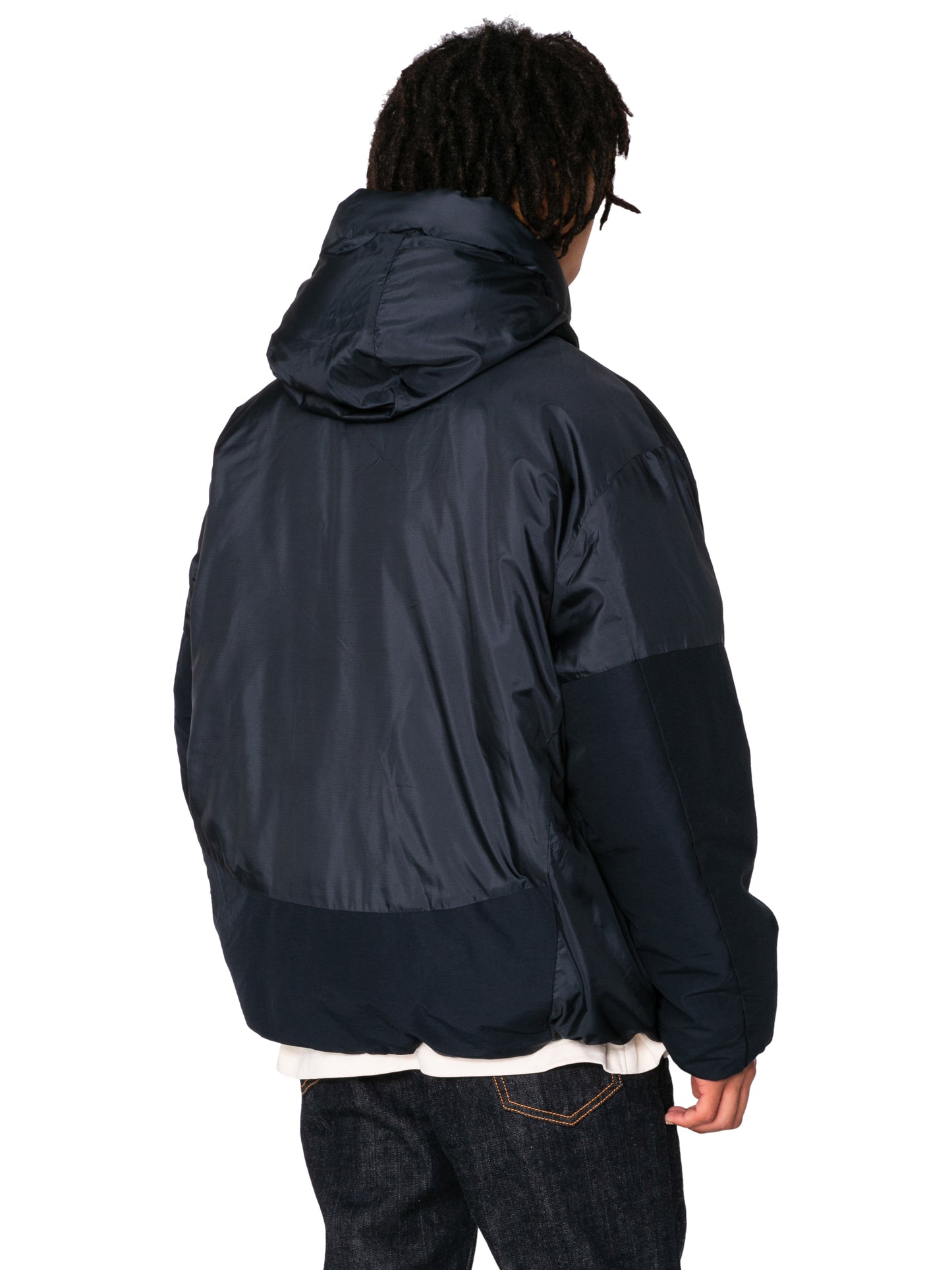 ORGANIZED HOODED PUFF BLOUSON/ PE.ECO RIPSTOP / SORONA DUPONT