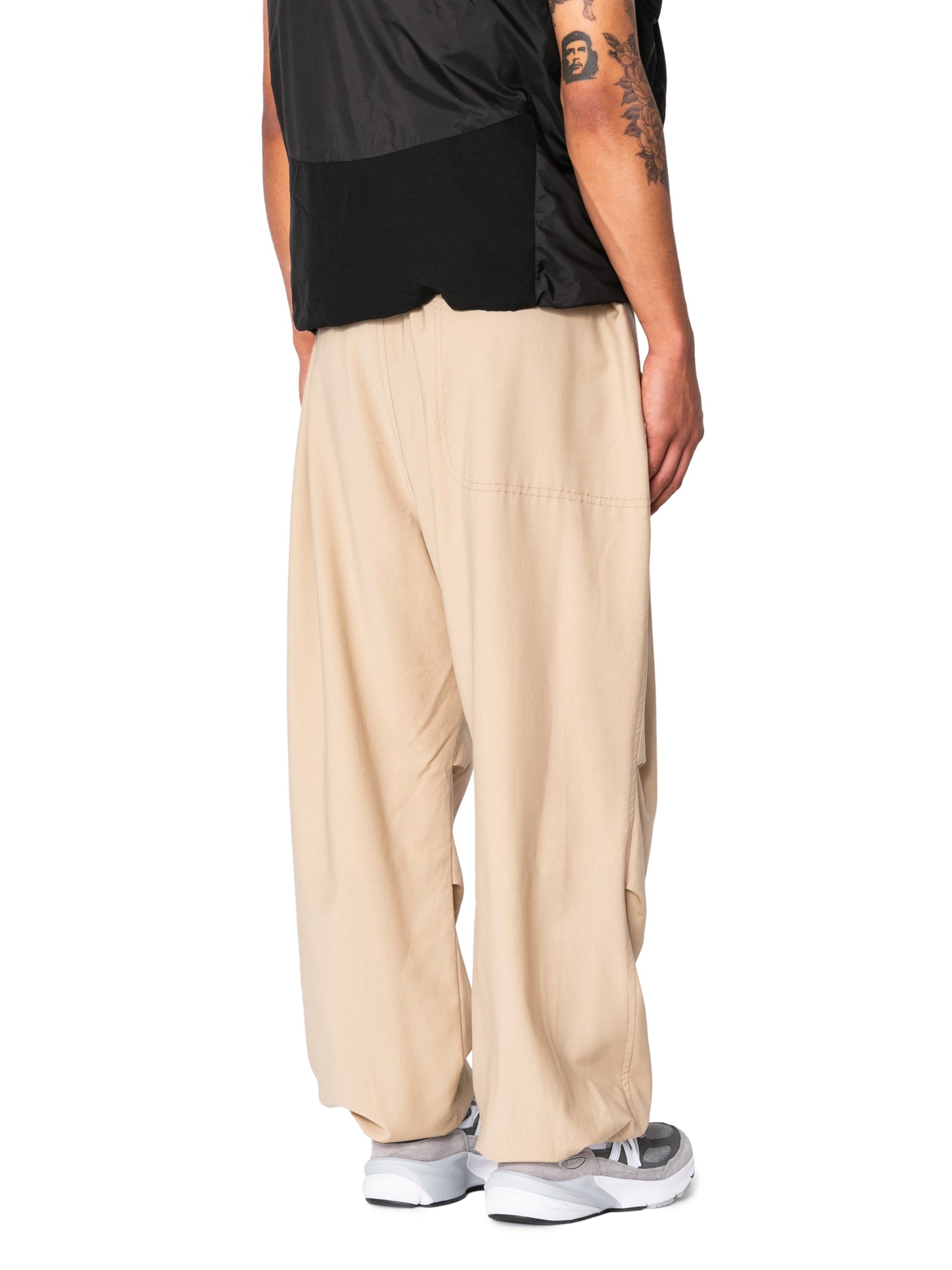 RESEARCHED EASY MIL PANTS/ REGGIANI W.SATIN