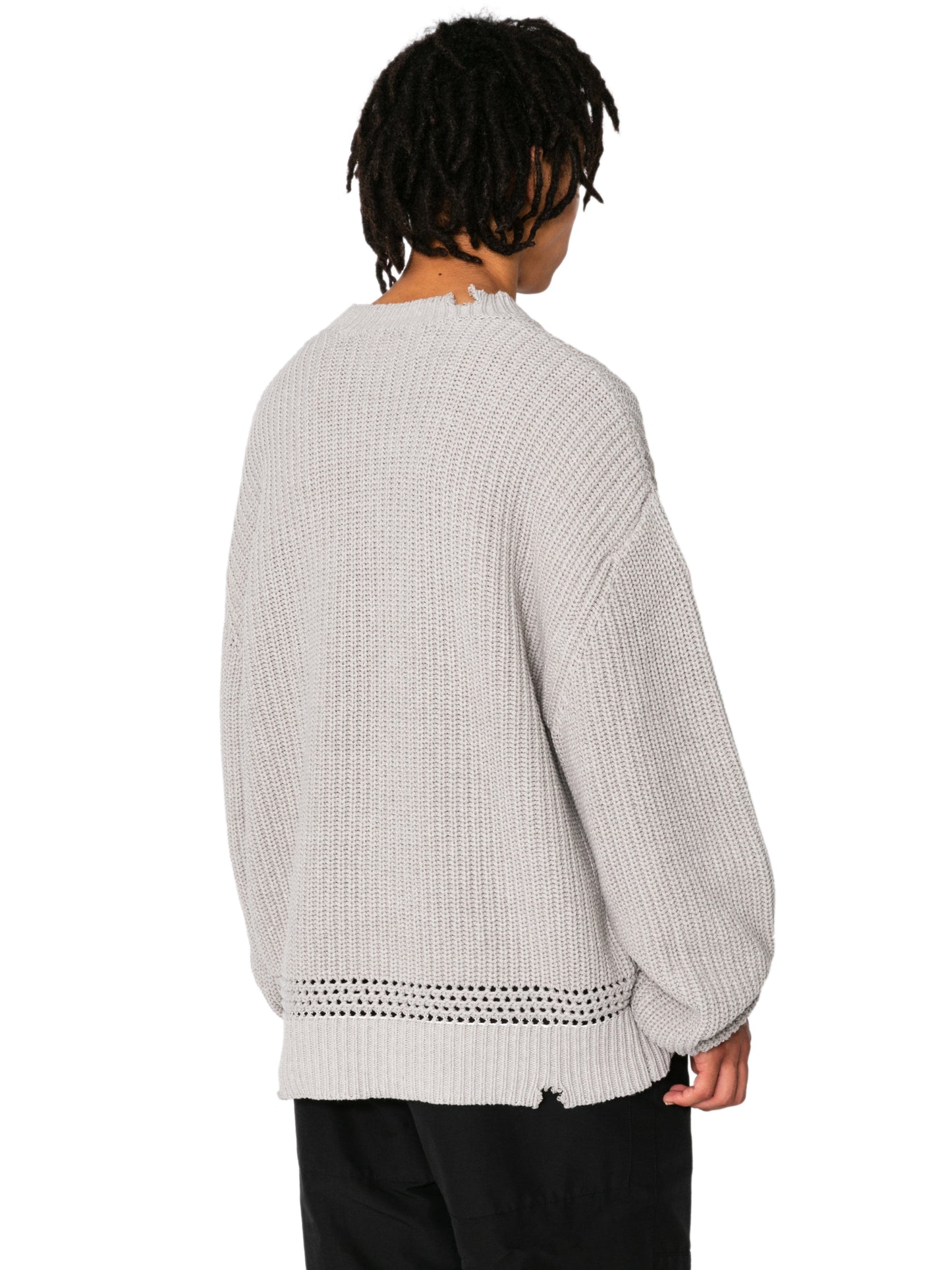 ORGANIZED CREW NECK SWEATER/ C ,A YARN