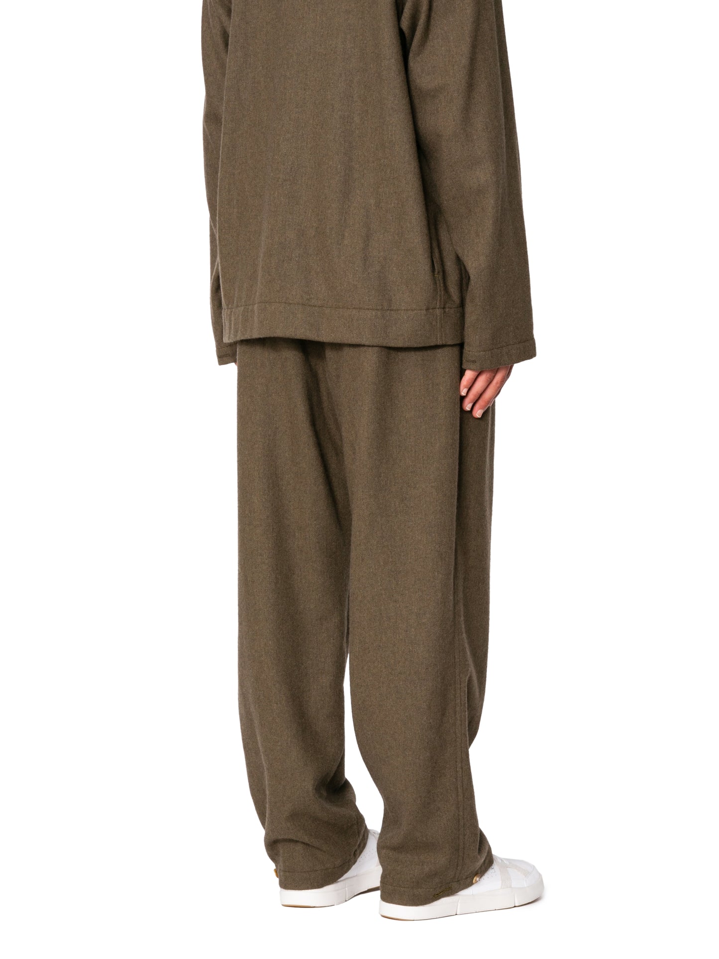 RESEARCHED WIDE EASY SLACKS/ ECO WOOL