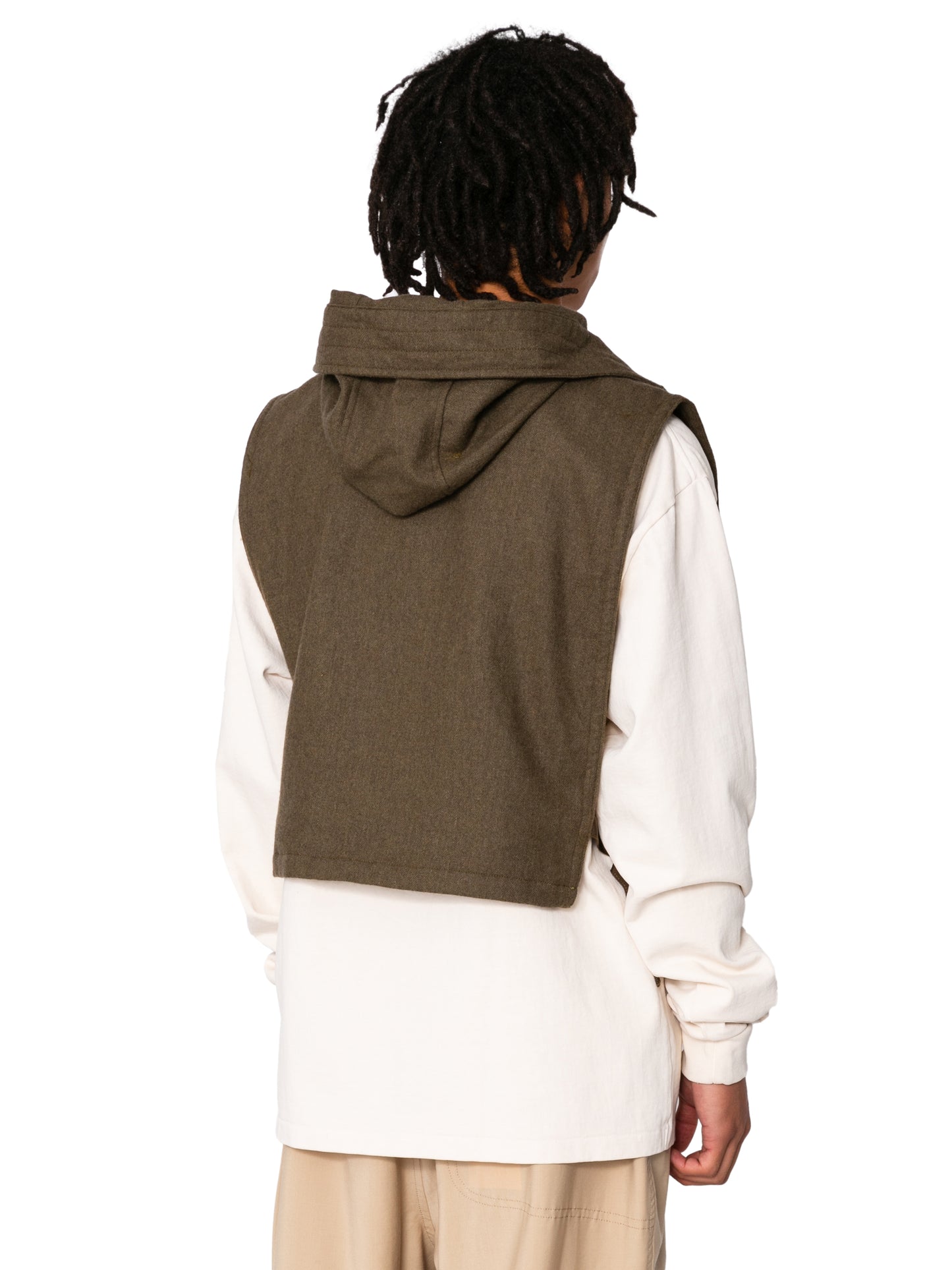 RESEARCHED ANORACK VEST/ ECO WOOL