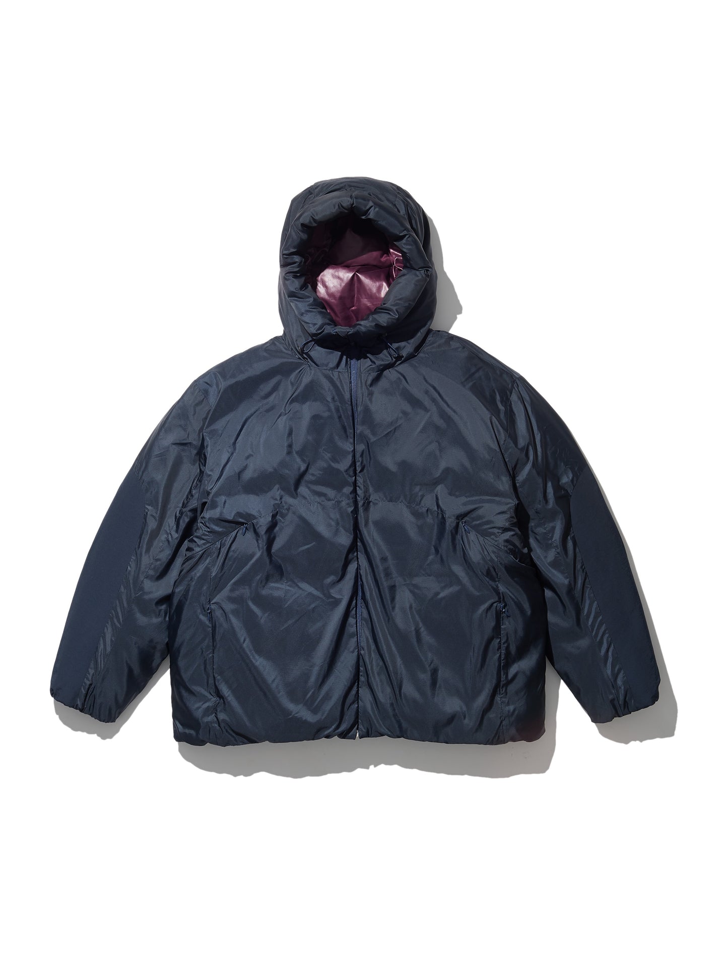 ORGANIZED HOODED PUFF BLOUSON/ PE.ECO RIPSTOP / SORONA DUPONT