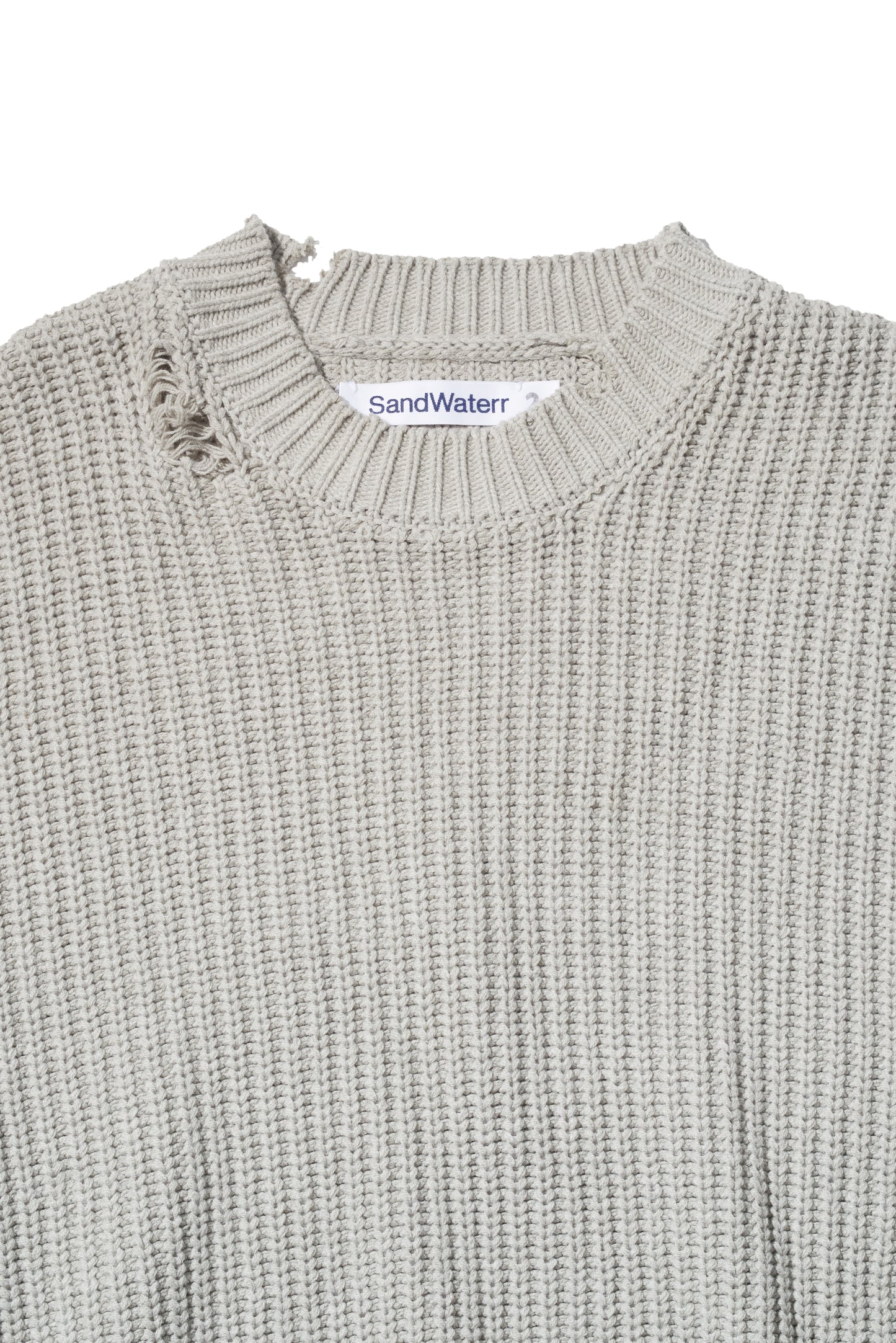 ORGANIZED CREW NECK SWEATER/ C ,A YARN