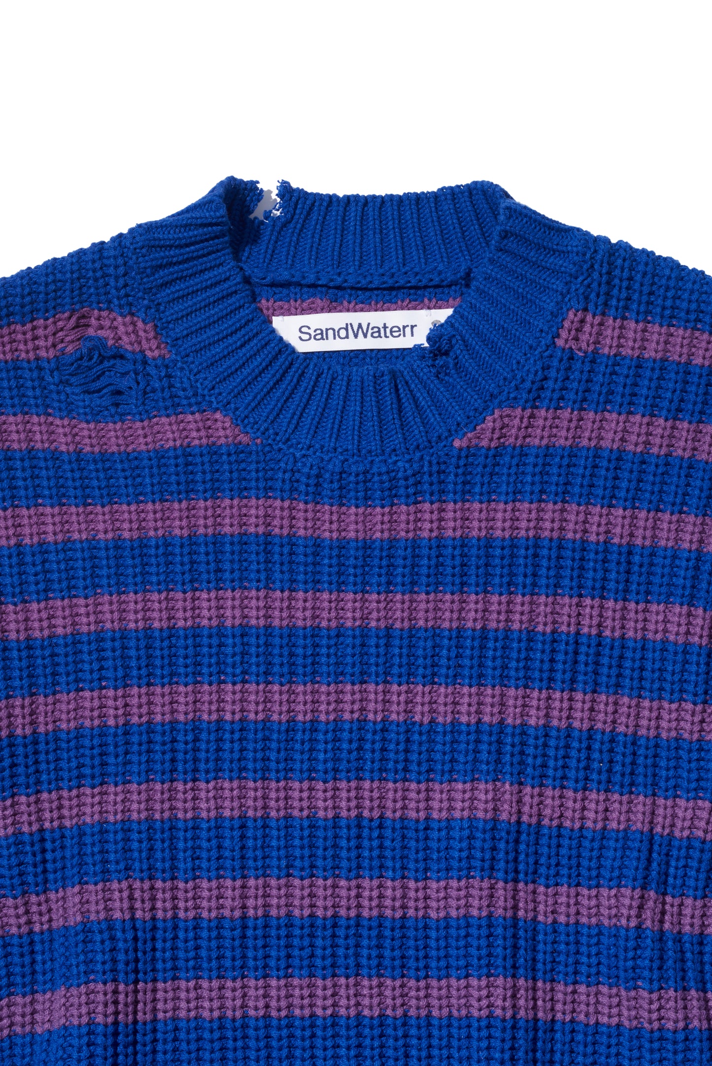 ORGANIZED CREW NECK SWEATER
/ C ,A YARN / BORDER