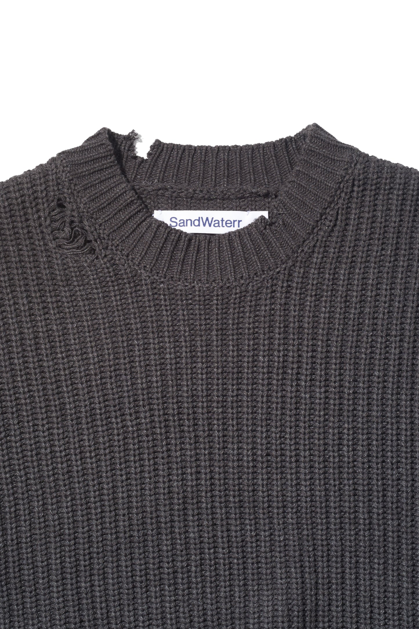 ORGANIZED CREW NECK SWEATER/ C ,A YARN
