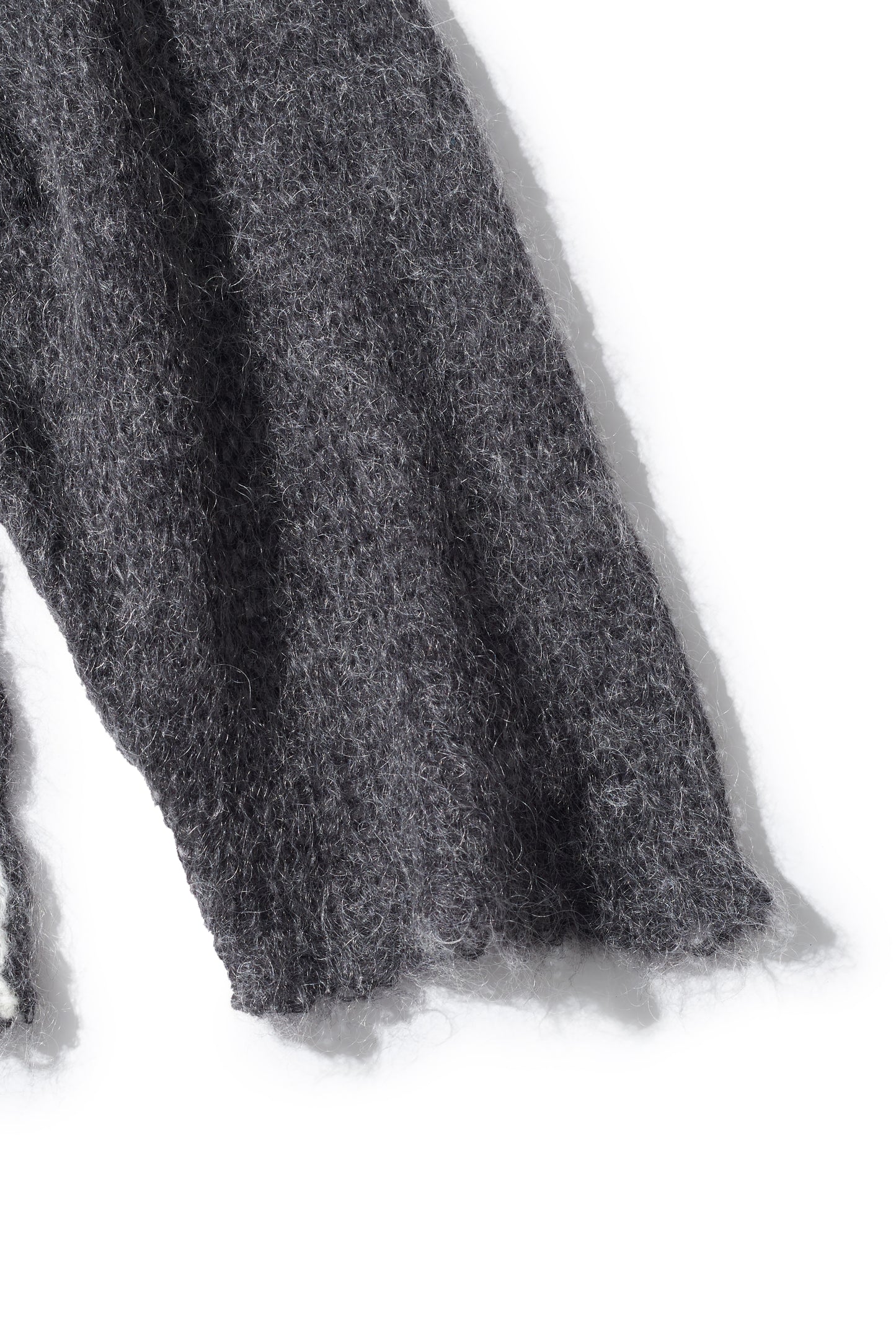 RESEARCHED BOAT NECK SWEATER/ MOHAIR MIX YARN
