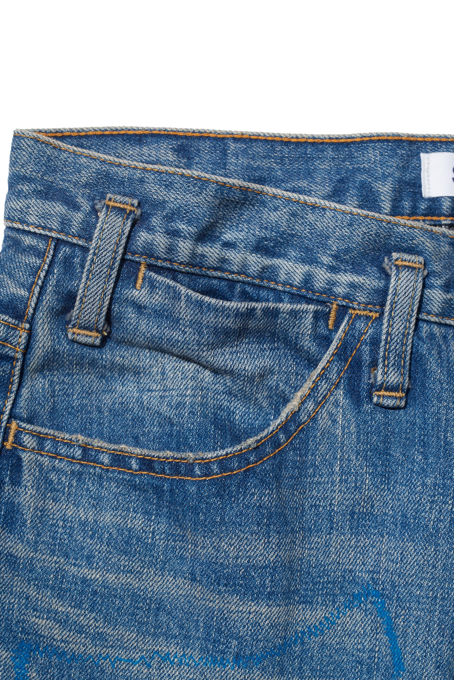 RESEARCHED 5P JEANS/ 12.5 oz DENIM / SASHIKO