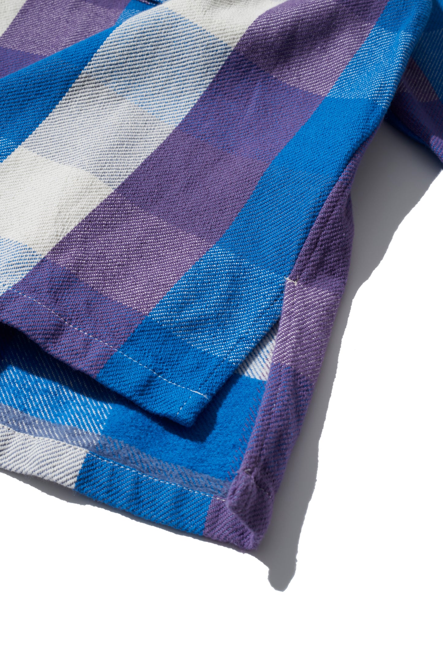 RESEARCHED PULLOVER BOAT NECK SHIRT/ FLANNEL CHECK