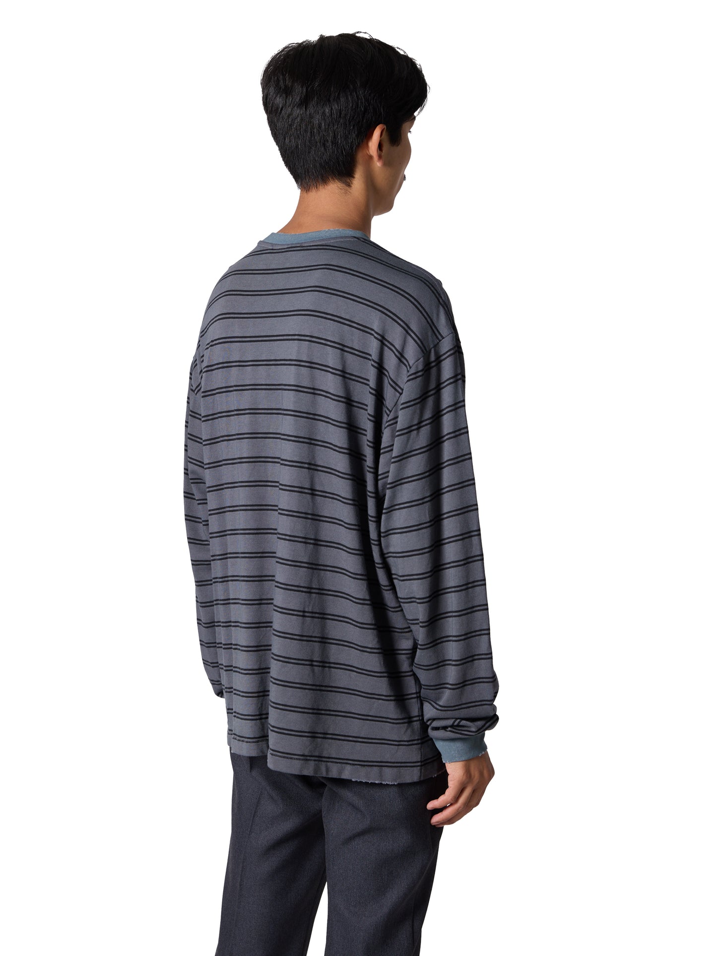 RESEARCHED TEE LS / COTTON BORDER JERSEY