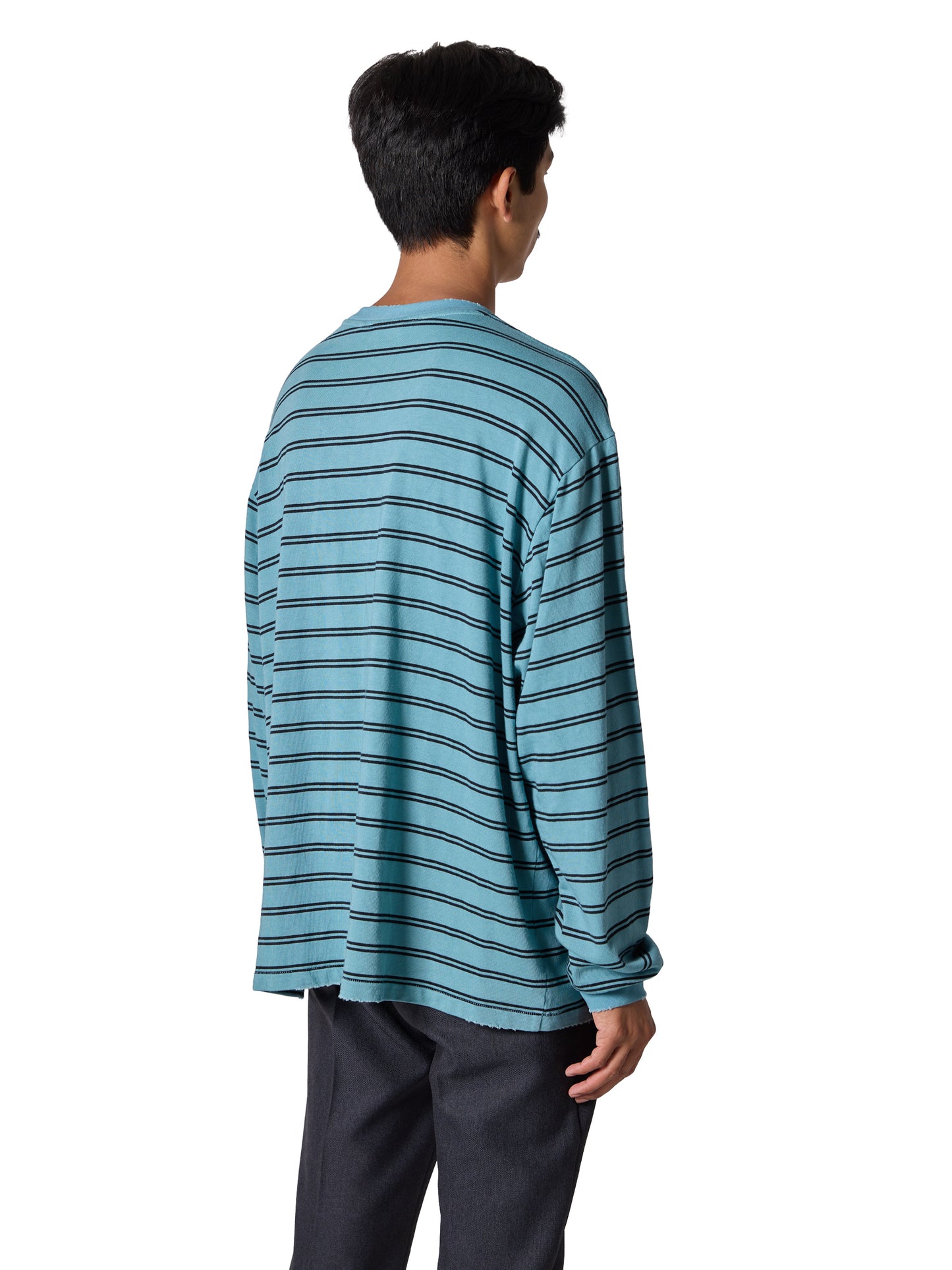 RESEARCHED TEE LS / COTTON BORDER JERSEY