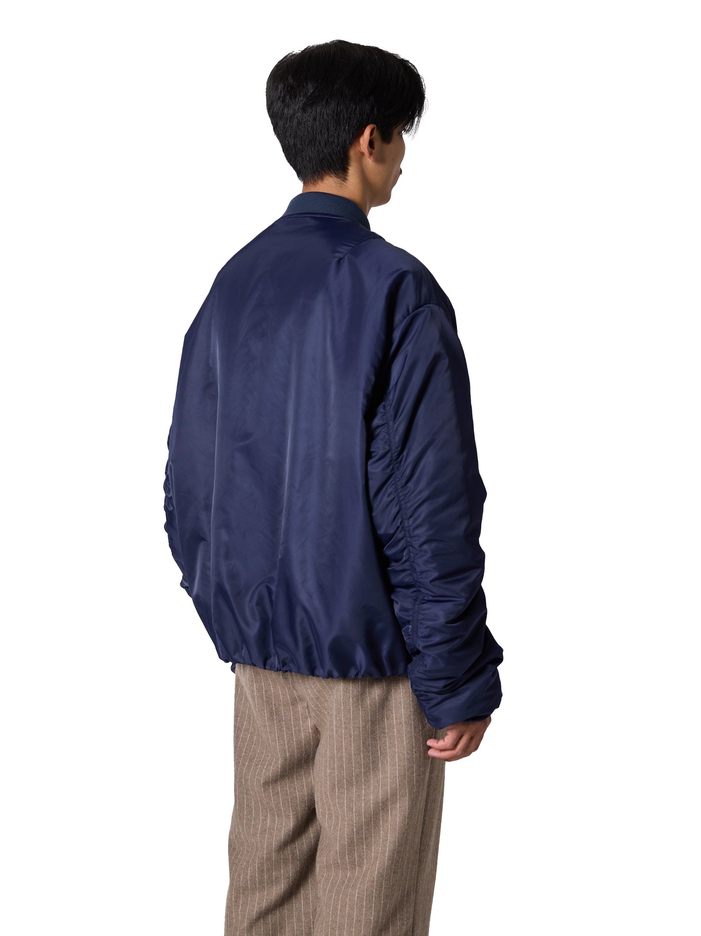 RESEARCHED PADDED BLOUSON / NYLON SATIN