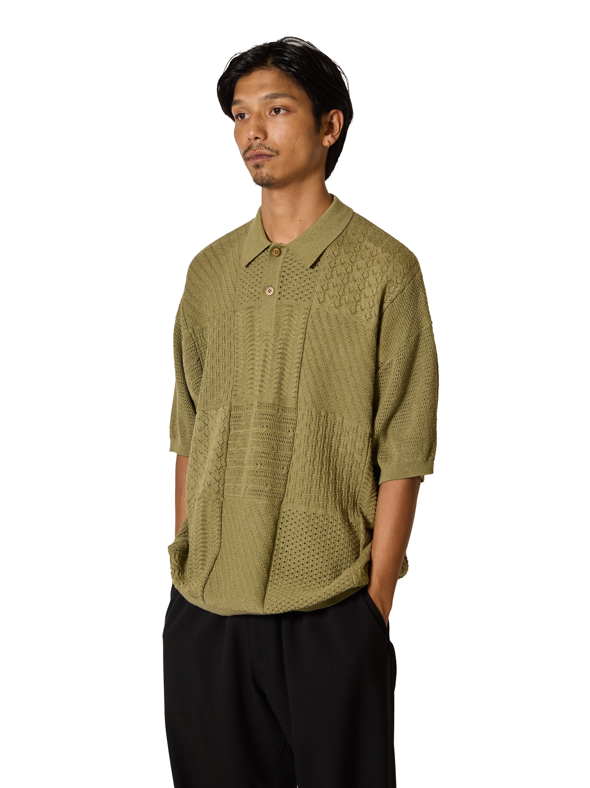 トップス sandwaterr ORGANIZED H/Z POLOCOTTON YARN ORGANIZED POLO SS / COTTON YARN – SandWaterr
