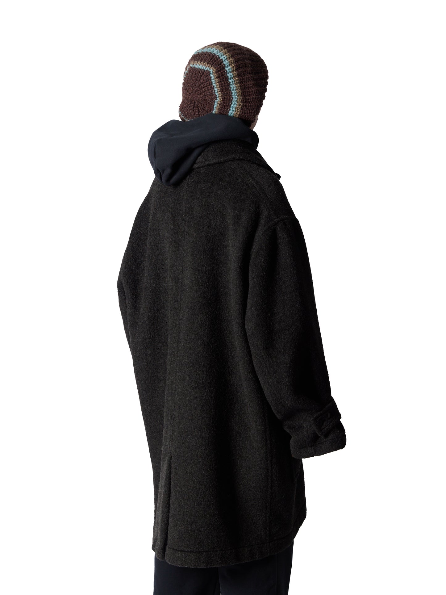 RESEARCHED CITY COAT / BEAVER MELTON COAT
