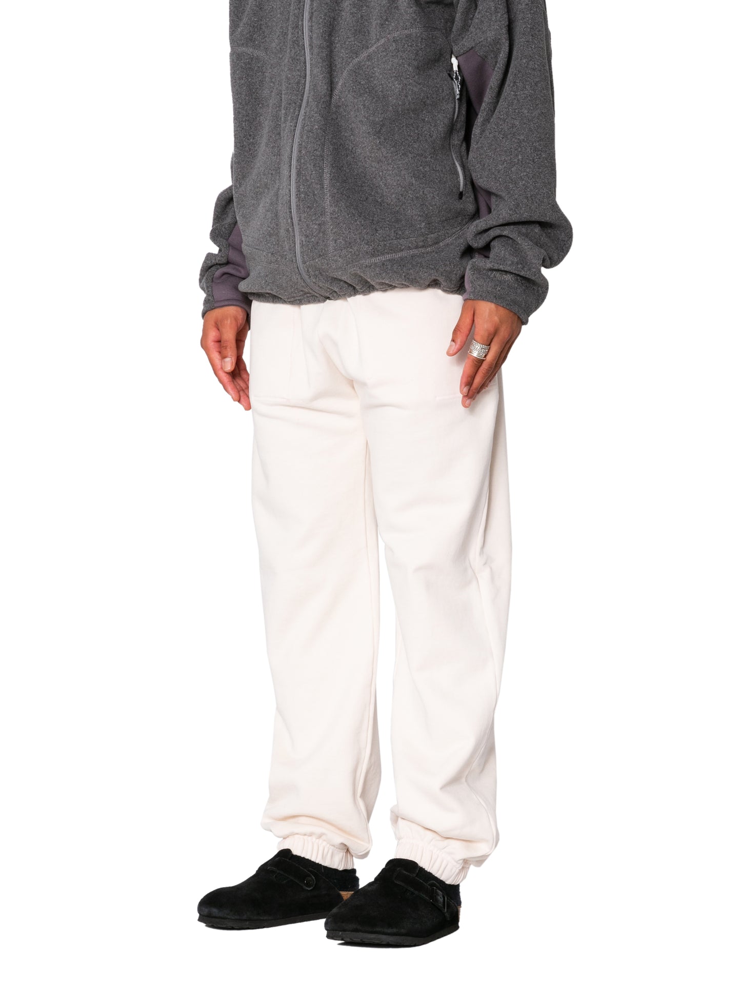 RESEARCHED RIB EASY PANTS/ 12oz C.FLEECE
