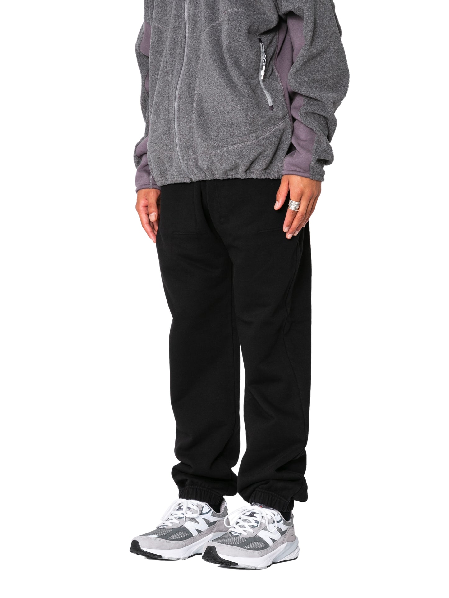 RESEARCHED RIB EASY PANTS/ 12oz C.FLEECE
