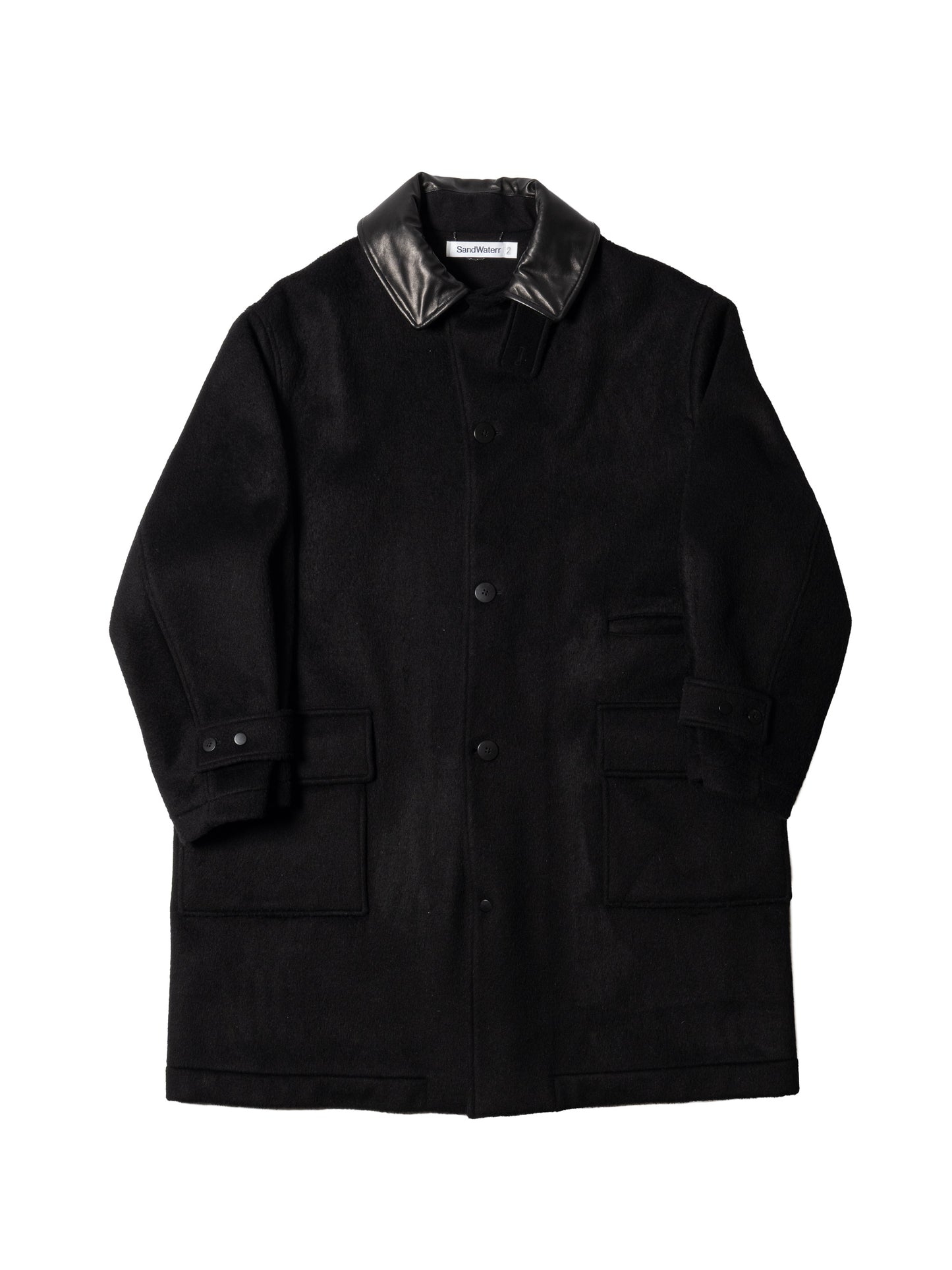 RESEARCHED CITY COAT / WOOL MIX MELTON