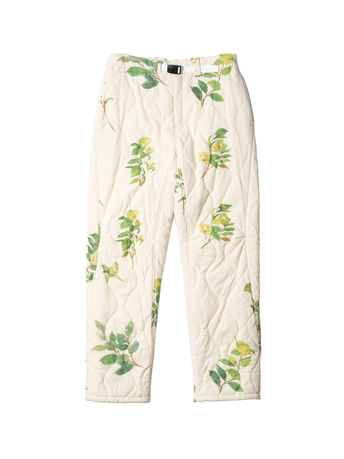 ORGANIZED EASY QUILTED PANTS / COTTON PEACH SKIN TWILL × DEAN AIZAWA