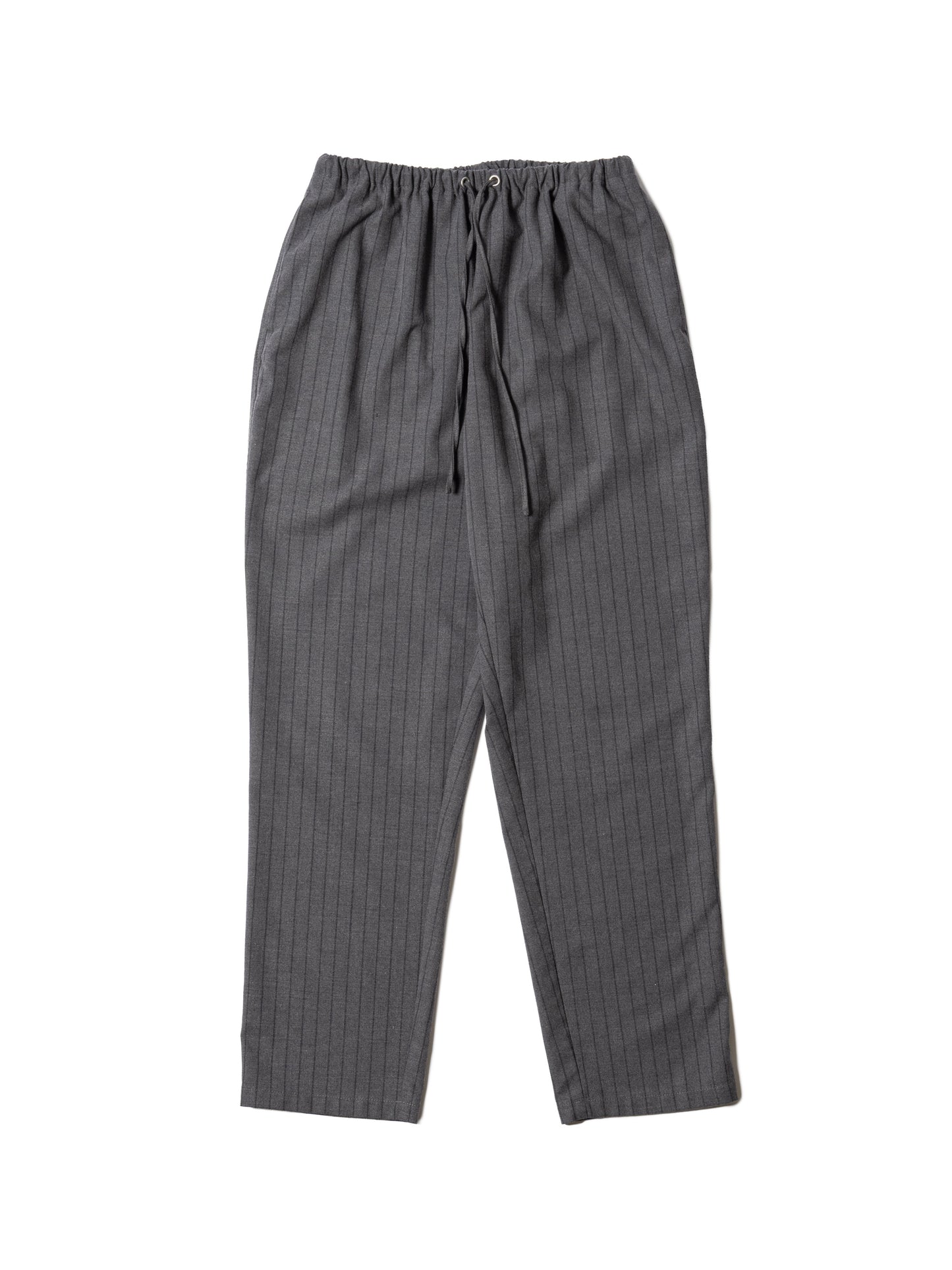 CRAFTED WIDE EASY SLACKS / POLY MIX TWILL STRIPE