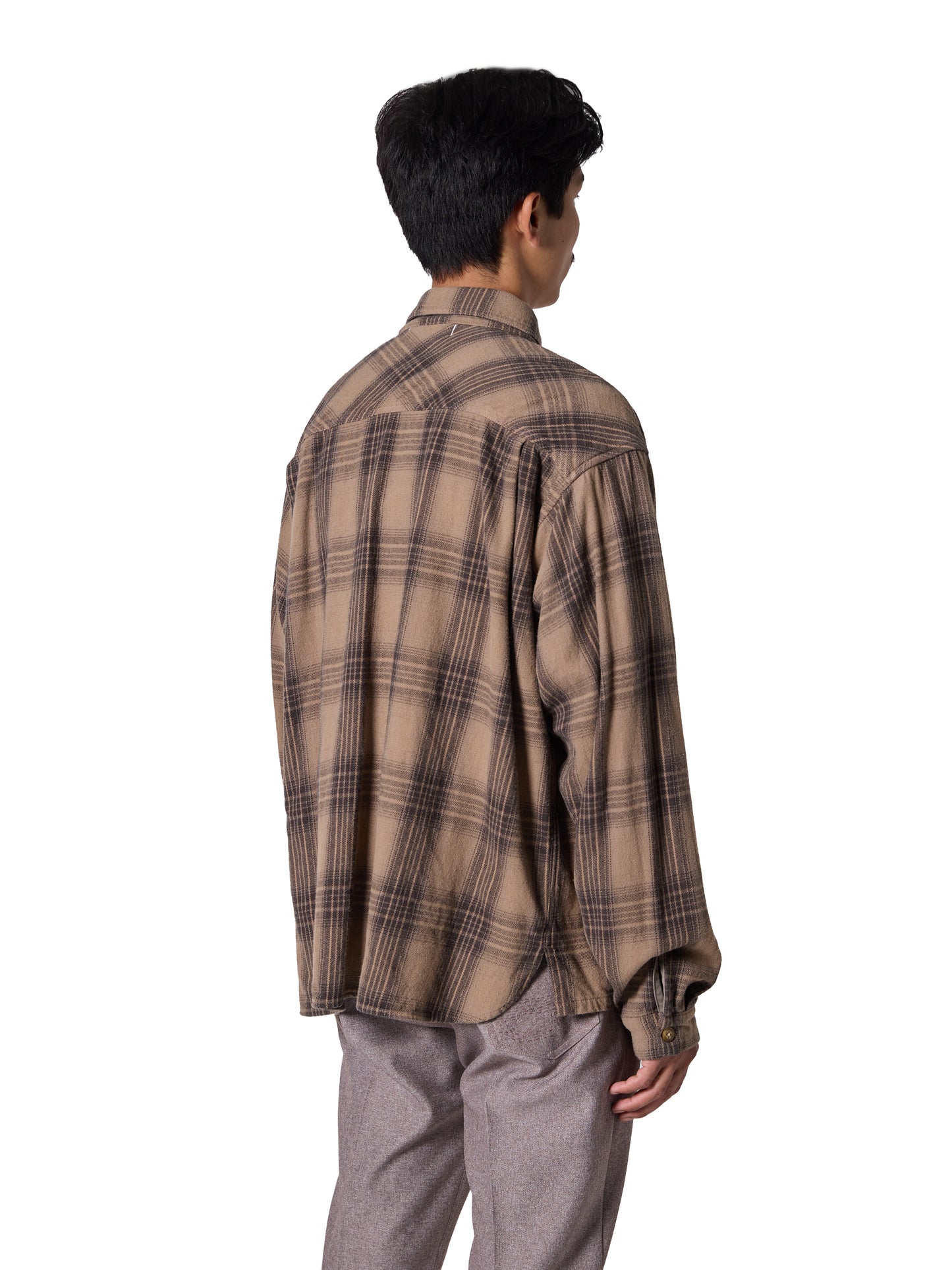 RESEARCHED WORK SHIRT / COTTON FLANNEL CHECK