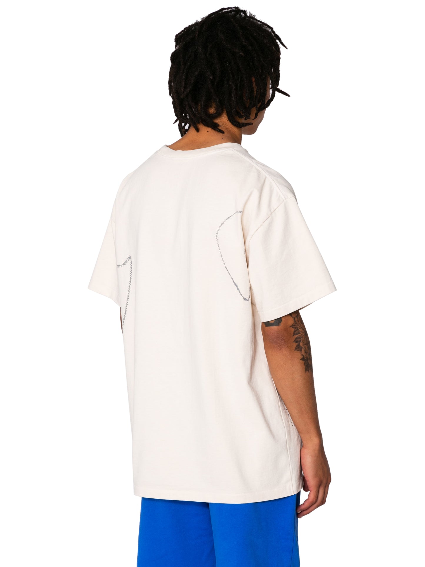 CREW NECK TEE11oz C.JERSEY / SASHIKO
