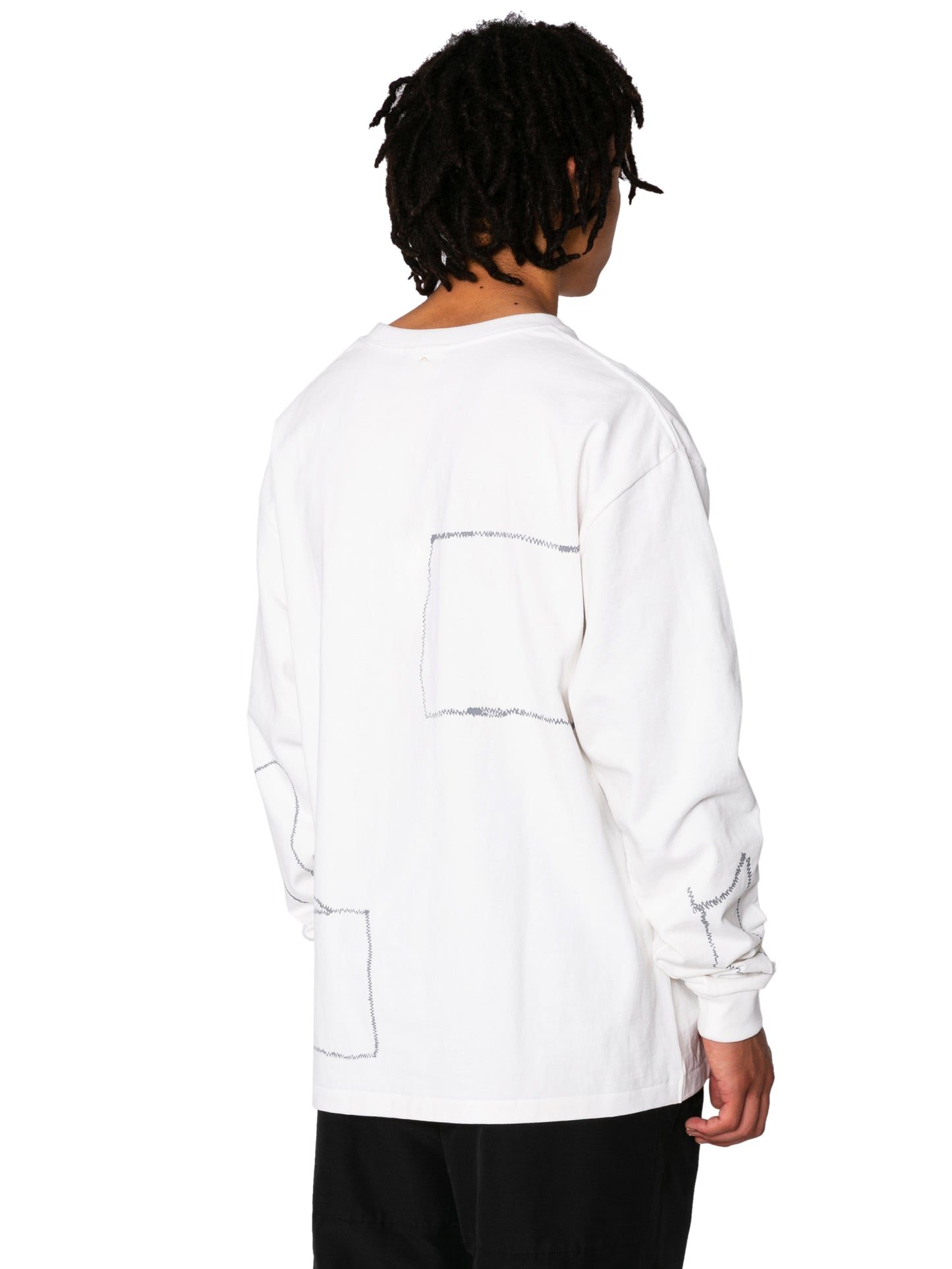 CREW NECK LSTEE11oz C.JERSEY / SASHIKO