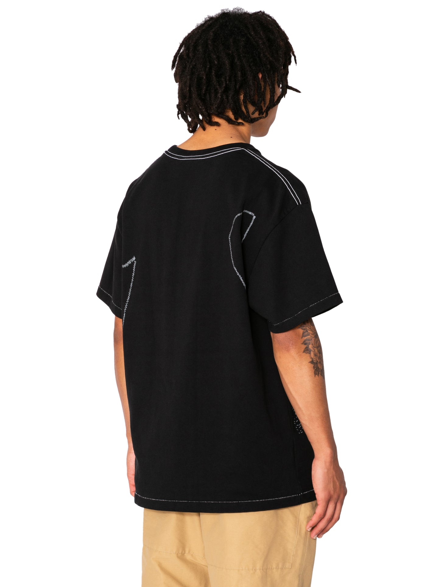 CREW NECK TEE11oz C.JERSEY / SASHIKO