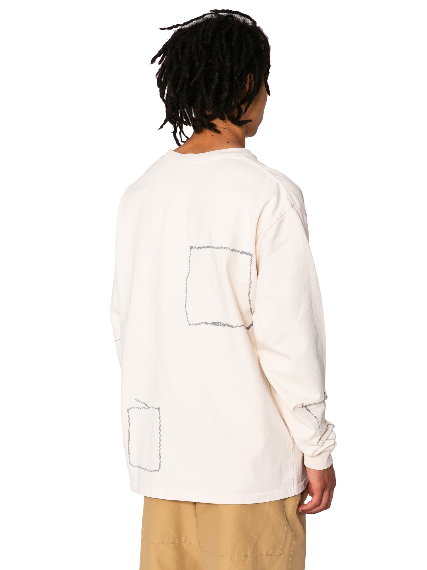 CREW NECK LSTEE11oz C.JERSEY / SASHIKO