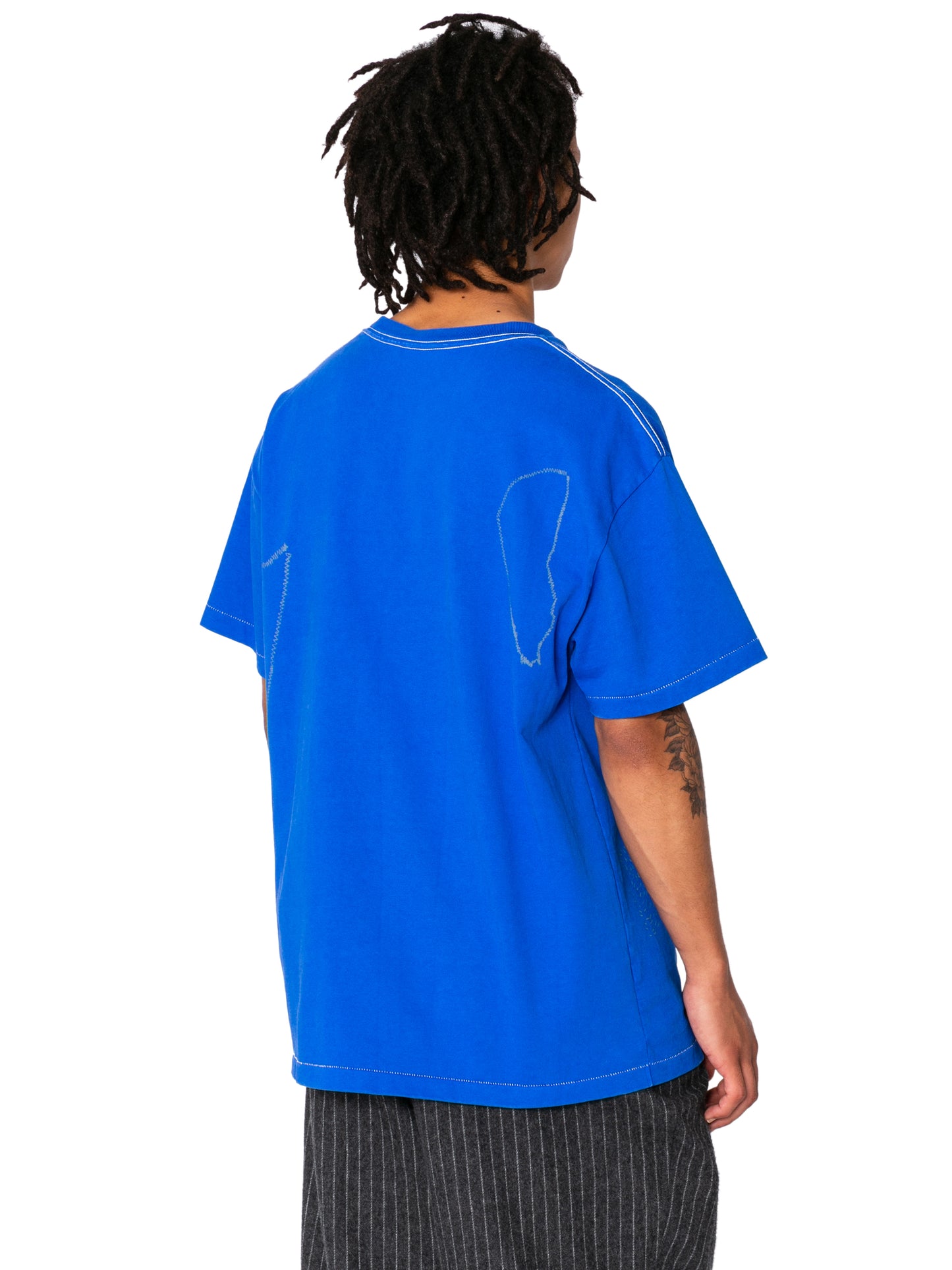 CREW NECK TEE11oz C.JERSEY / SASHIKO