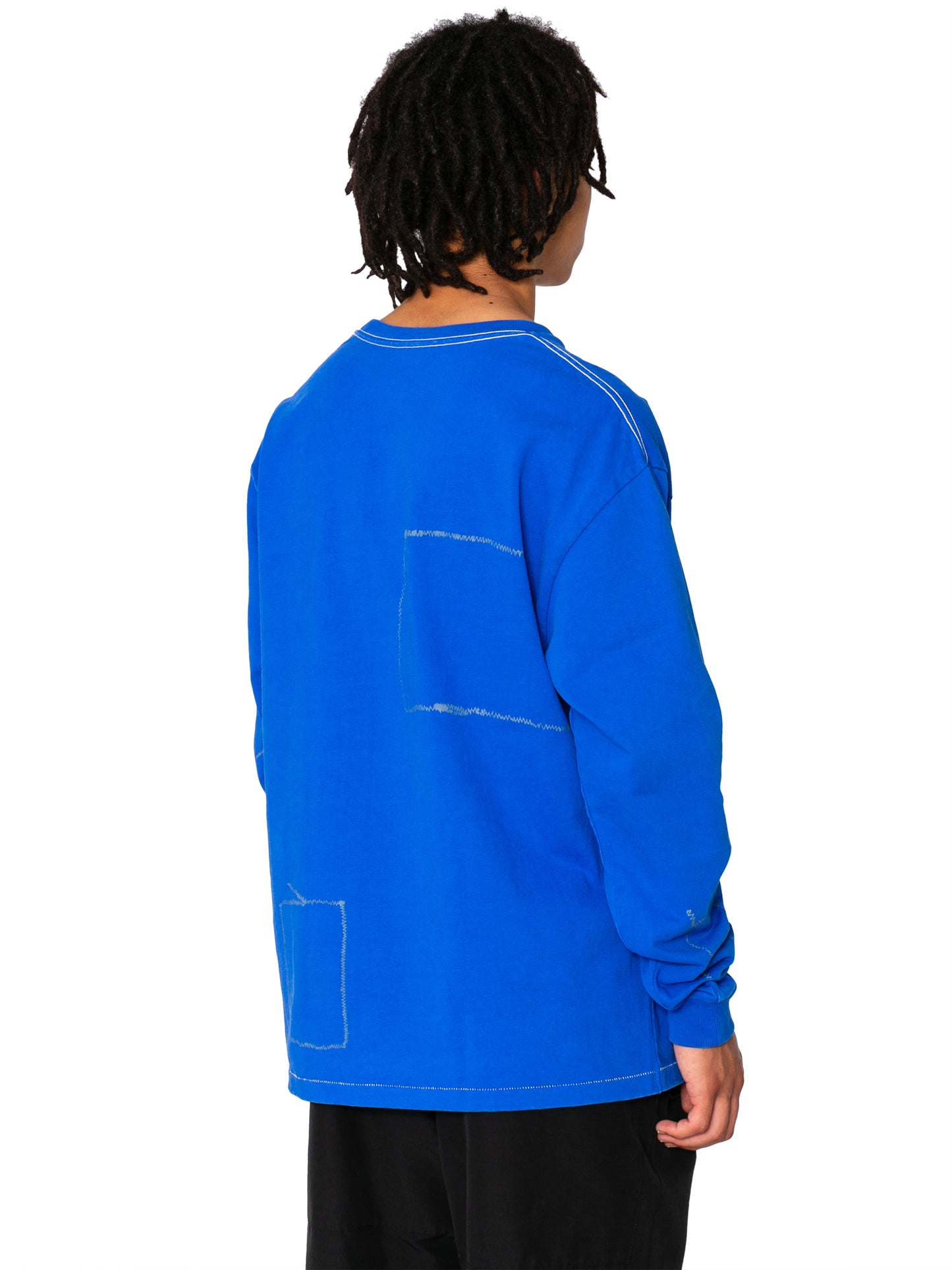 CREW NECK LSTEE11oz C.JERSEY / SASHIKO