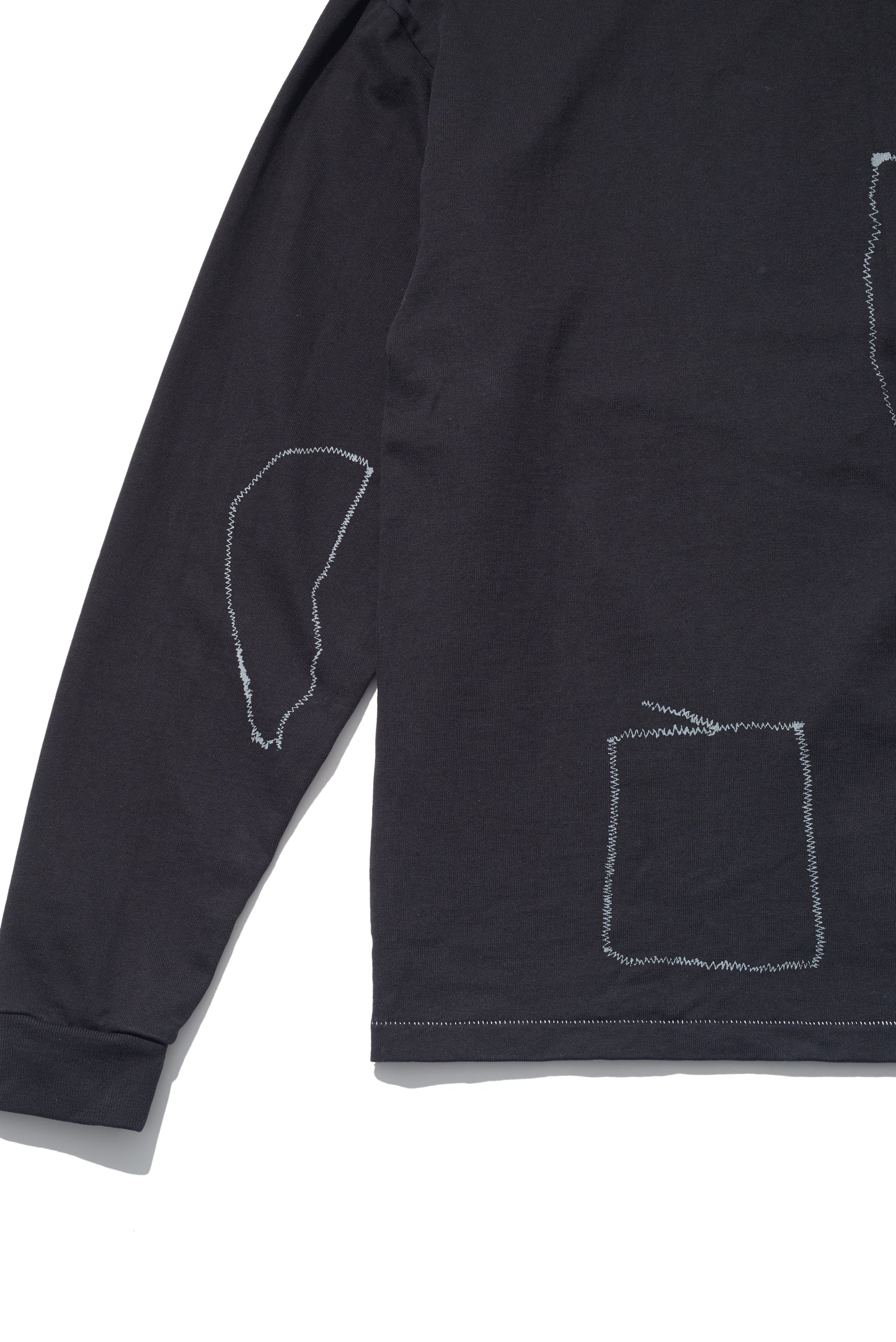 CREW NECK LSTEE11oz C.JERSEY / SASHIKO