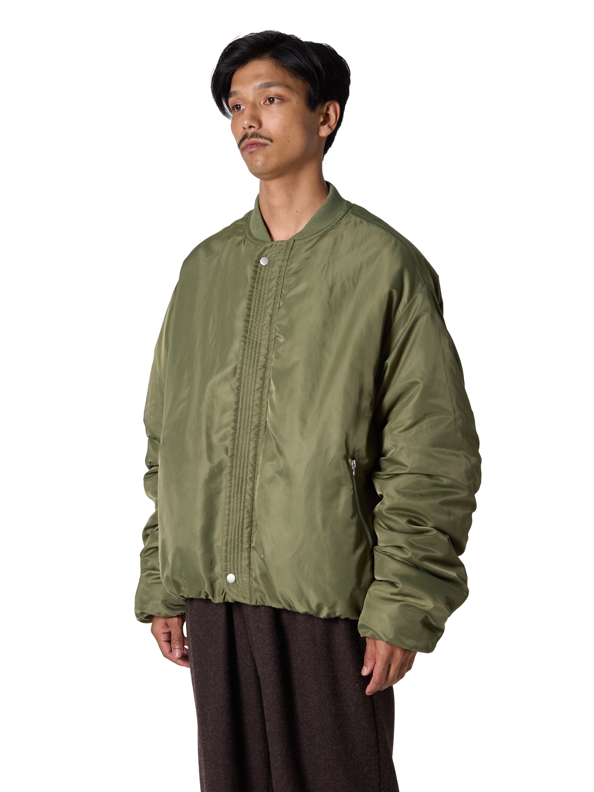 RESEARCHED PADDED BLOUSON / NYLON SATIN – SandWaterr