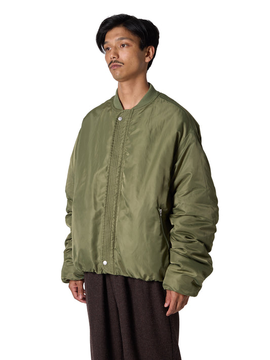 RESEARCHED PADDED BLOUSON / NYLON SATIN