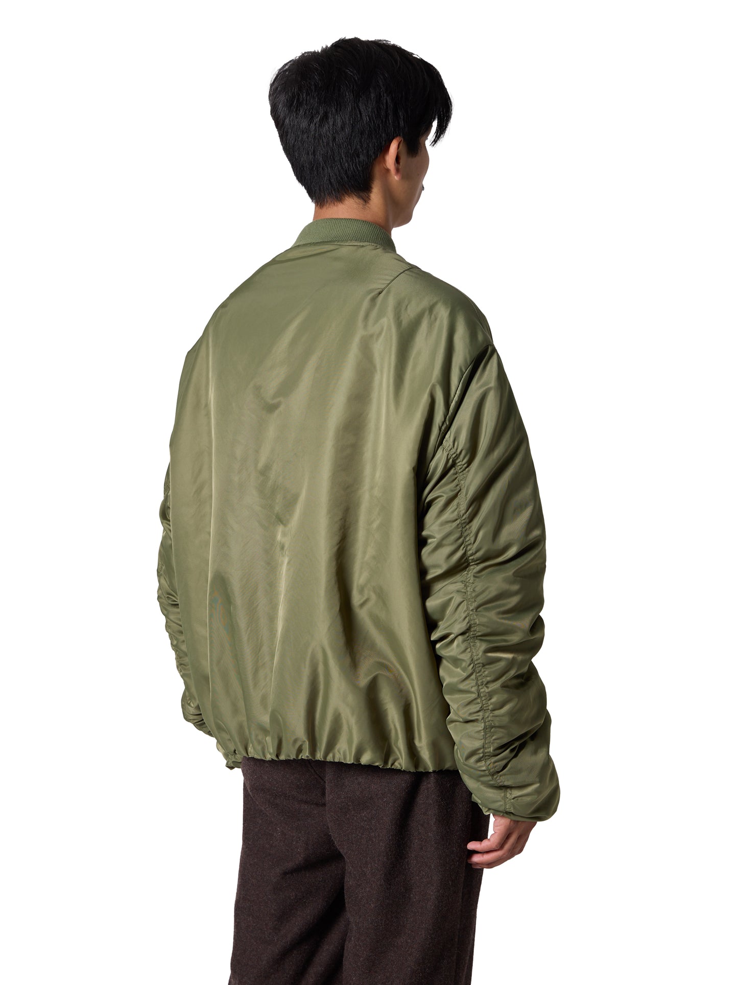 RESEARCHED PADDED BLOUSON / NYLON SATIN