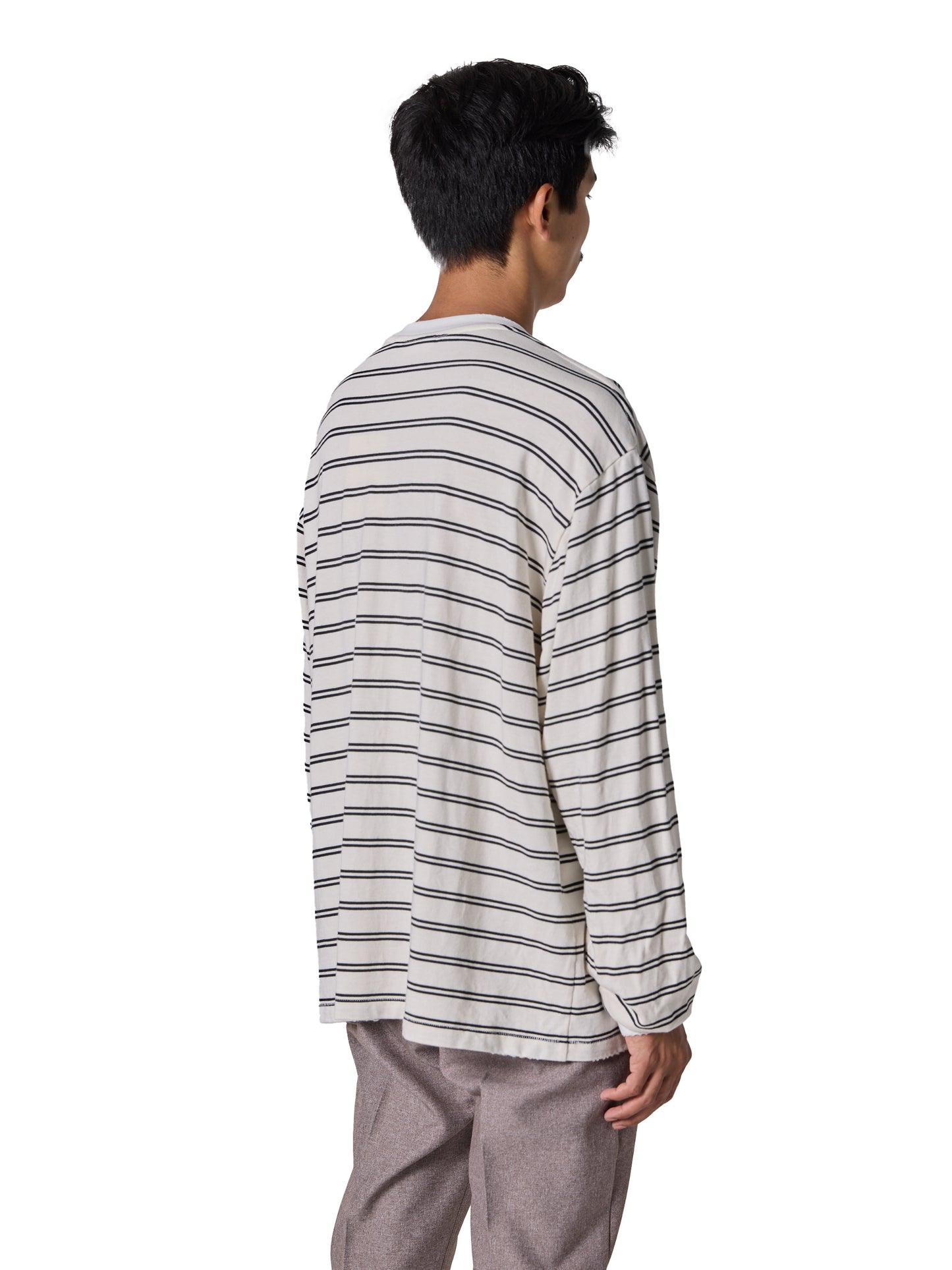RESEARCHED TEE LS / COTTON BORDER JERSEY