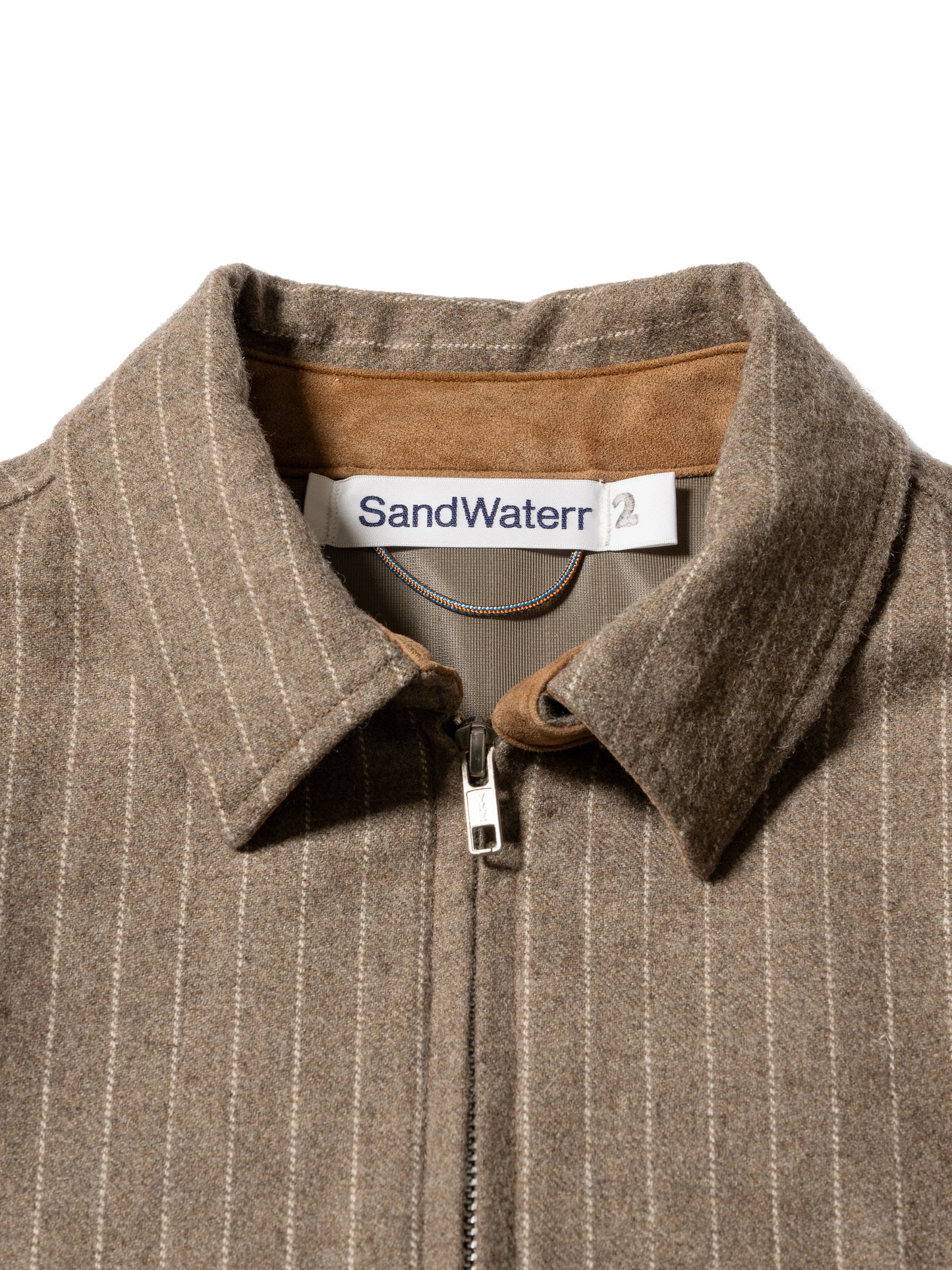 CRAFTED BLOUSON / WOOL MIX STRIPE TWILL
