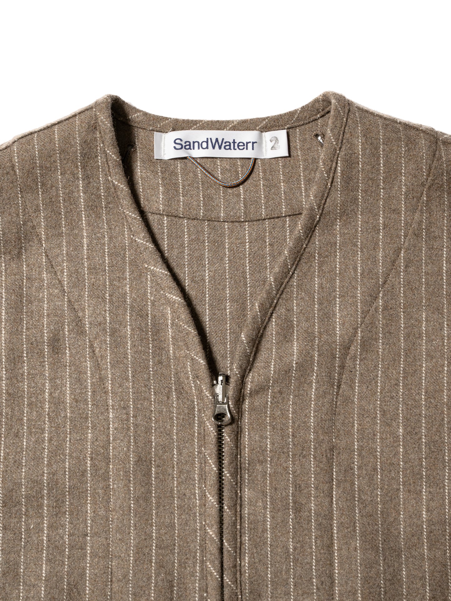 CRAFTED LINING SHIRT / WOOL MIX STRIPE TWILL