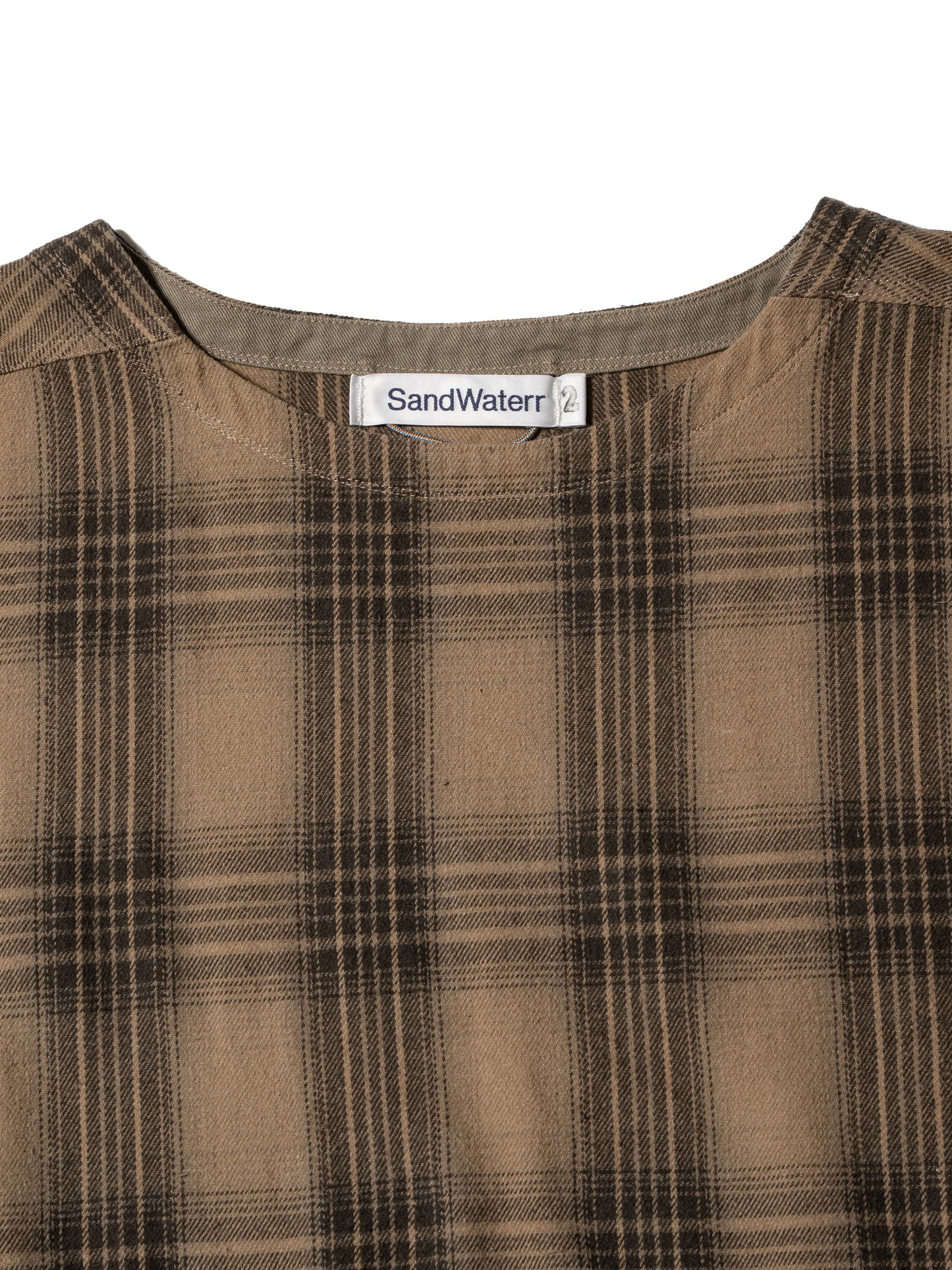 RESEARCHED LONG PULLOVER / COTTON FLANNEL CHECK