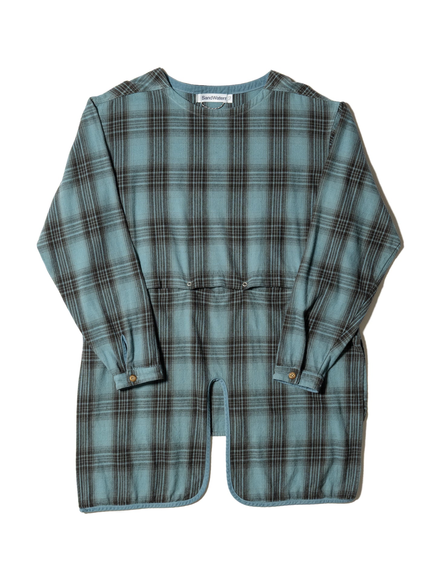 RESEARCHED LONG PULLOVER / COTTON FLANNEL CHECK