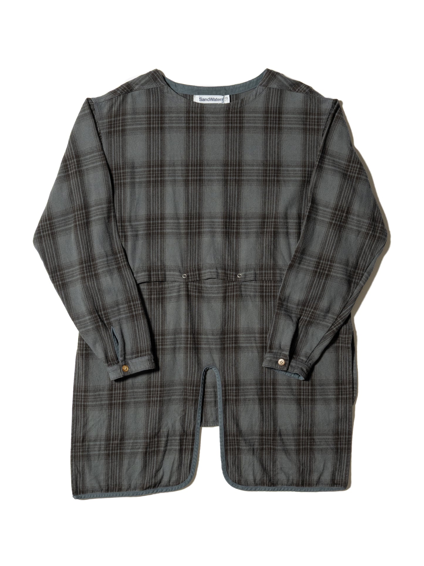RESEARCHED LONG PULLOVER / COTTON FLANNEL CHECK