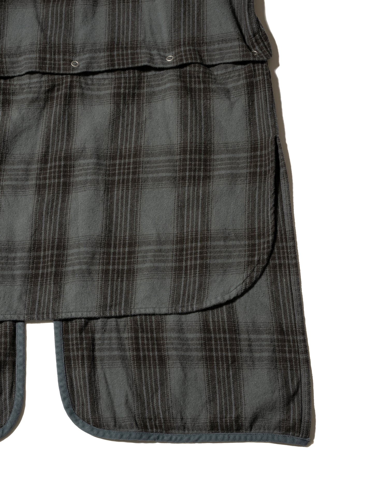 RESEARCHED LONG PULLOVER / COTTON FLANNEL CHECK