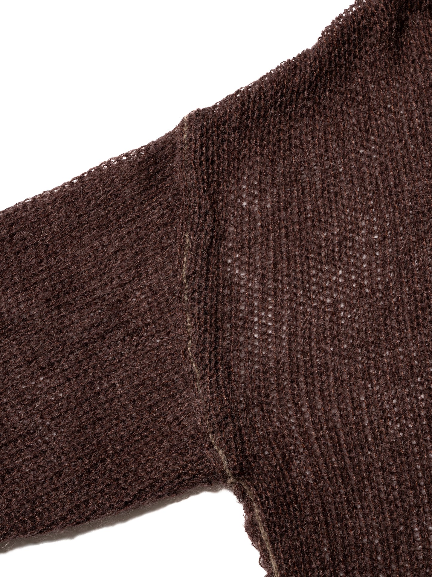 RESEARCHED BOAT NECK SWEATER / MOHAIR MIX YARN